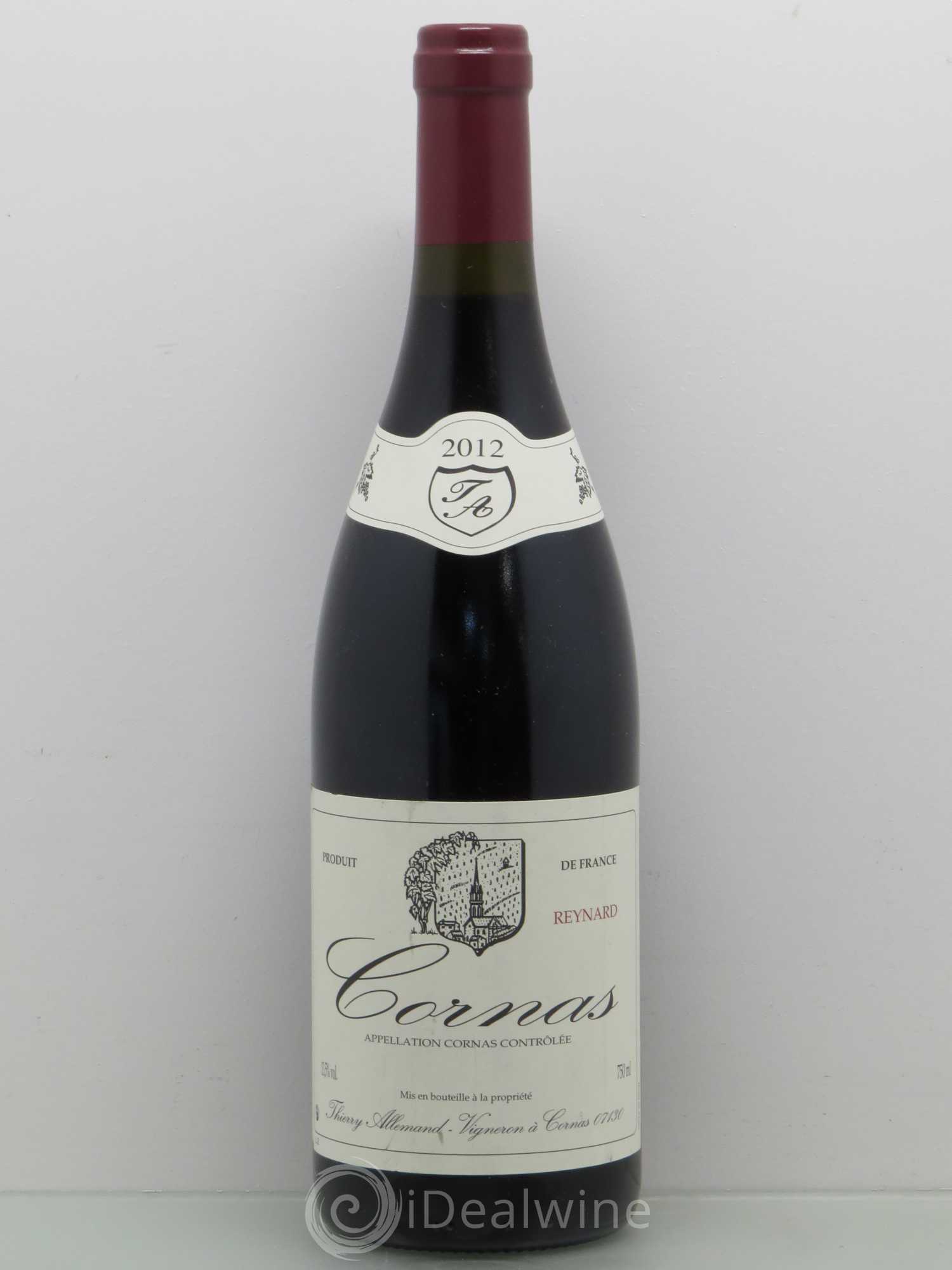Cornas Reynard Thierry Allemand 2012 - Lot de 1 bouteille - 0