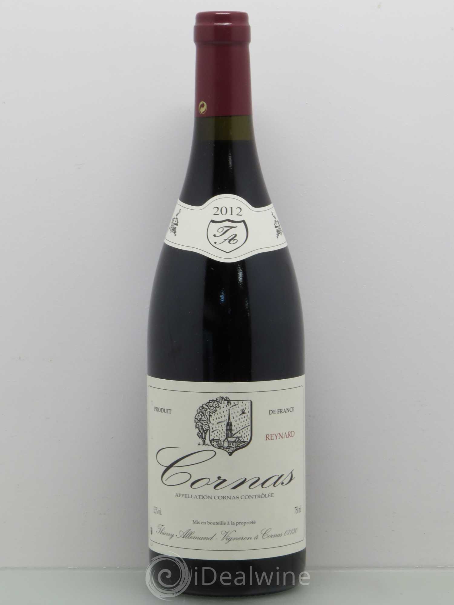 Cornas Reynard Thierry Allemand 2012 - Lot de 1 bouteille - 0