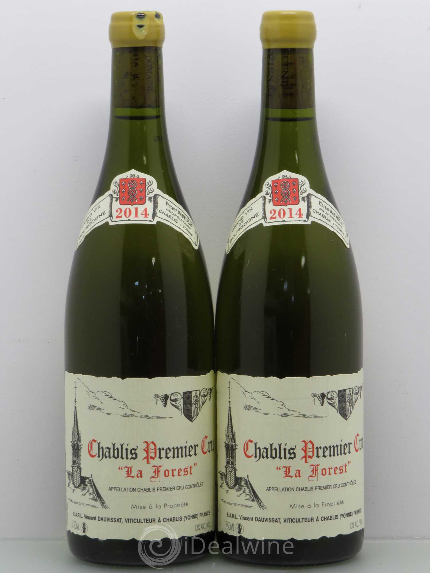 Chablis 1er Cru La Forest Vincent Dauvissat (Domaine) 2014 - Lot de 2 bouteilles - 0