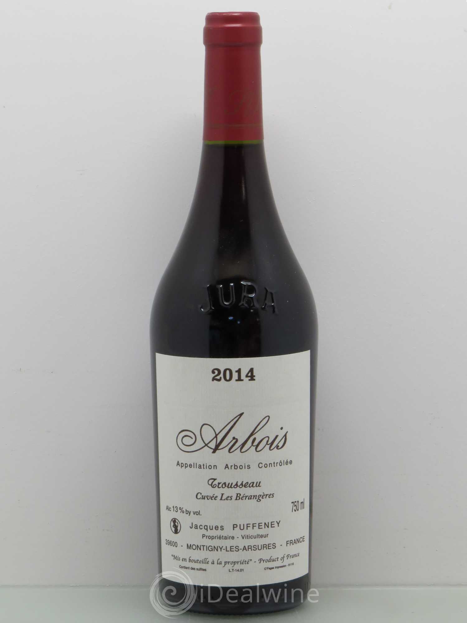 Arbois Puffeney Tousseau Les Bérangères 2014 - Posten von 1 Flasche - 0