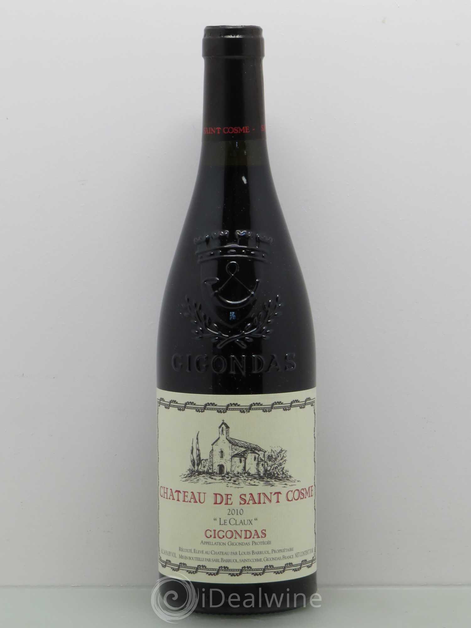 Gigondas Le Claux Saint Cosme 2010 - Lot de 1 bouteille - 0