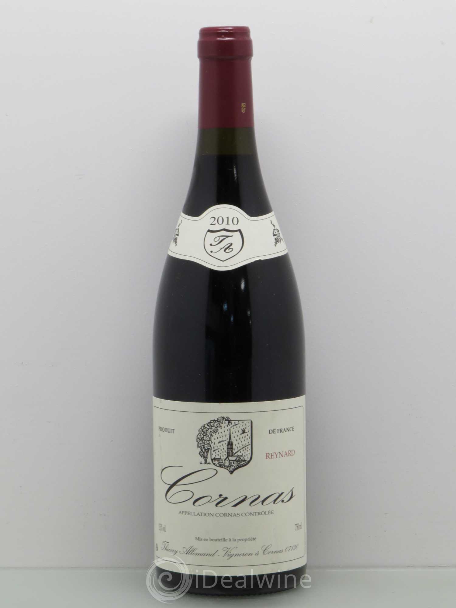 Cornas Reynard Thierry Allemand 2010 - Lot de 1 bouteille - 0