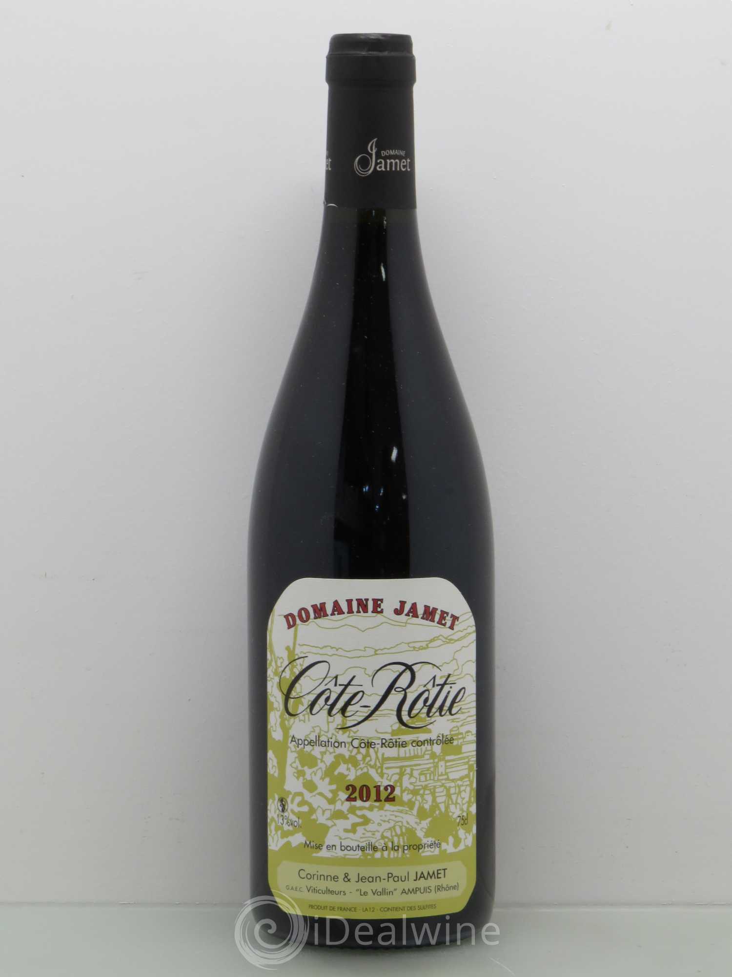 Côte-Rôtie Jamet (Domaine) 2012 - Lot de 1 bouteille - 0