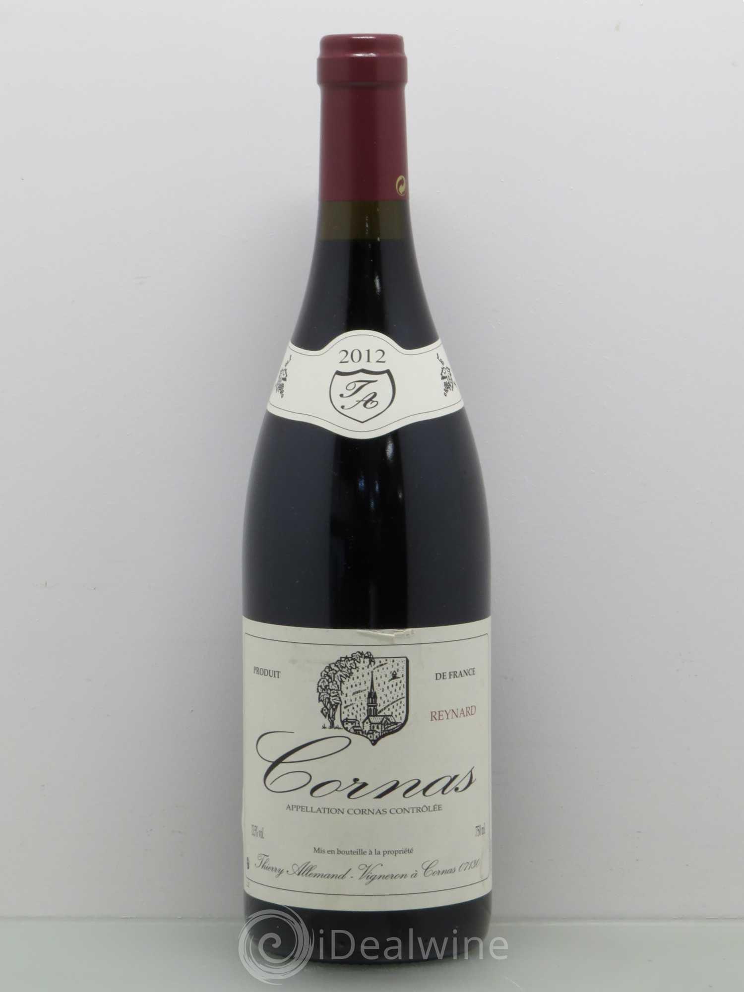 Cornas Reynard Thierry Allemand 2012 - Lot de 1 bouteille - 0