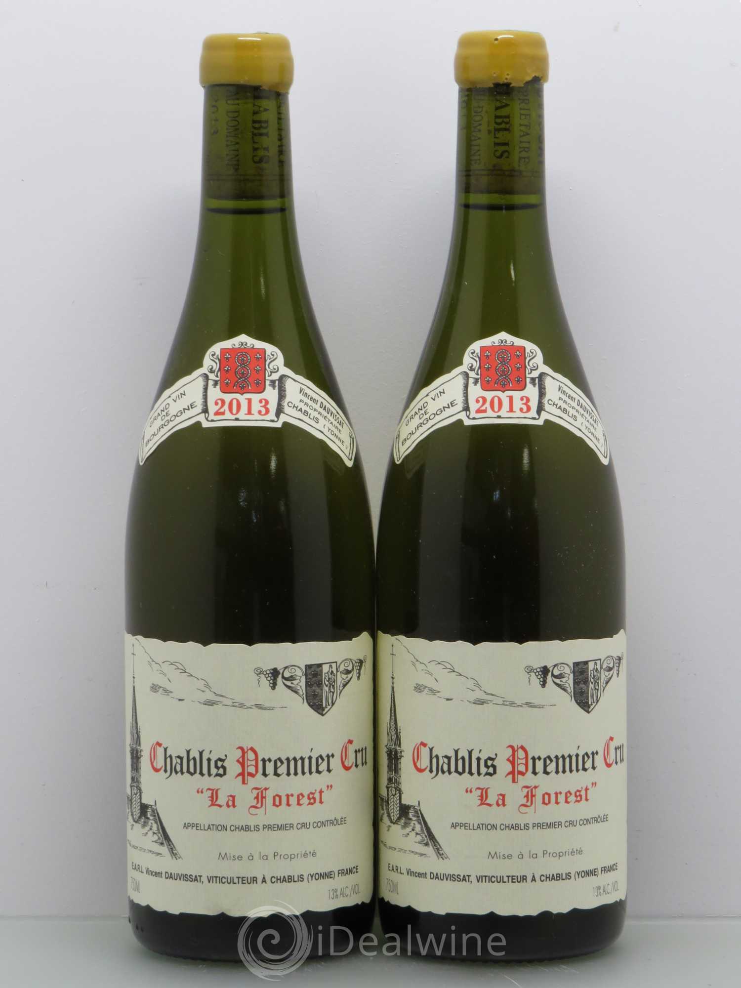 Chablis 1er Cru La Forest Vincent Dauvissat (Domaine) 2013 - Lot de 2 bouteilles - 0