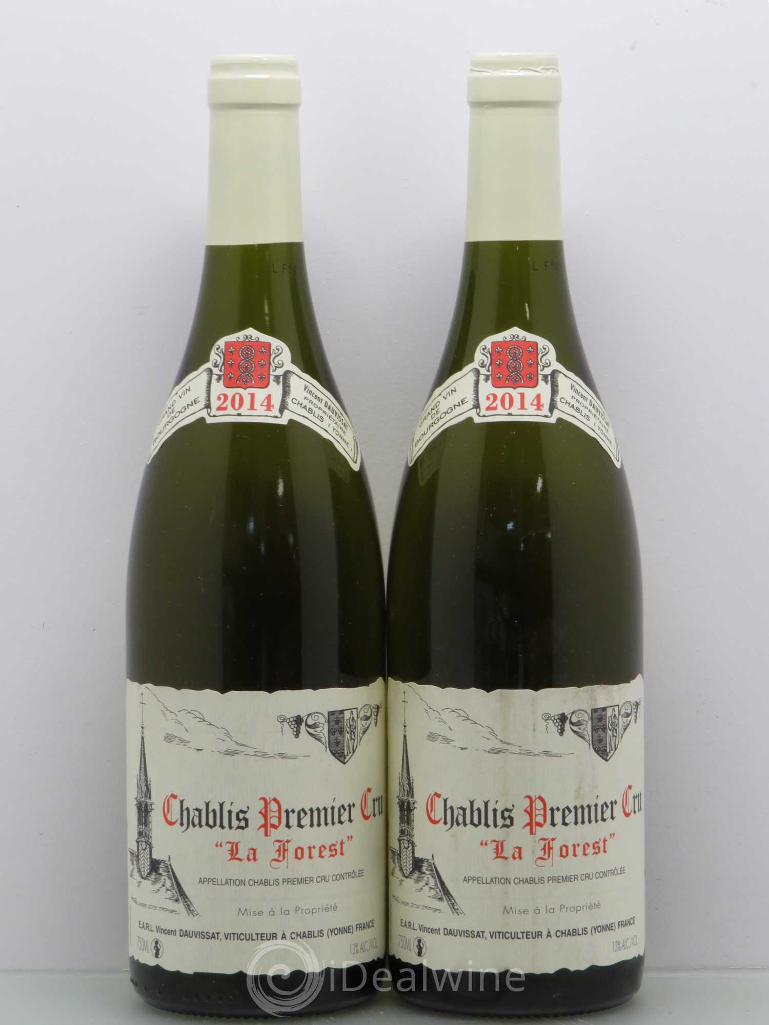 Chablis 1er Cru La Forest Vincent Dauvissat (Domaine) 2014 - Lot de 2 bouteilles - 0
