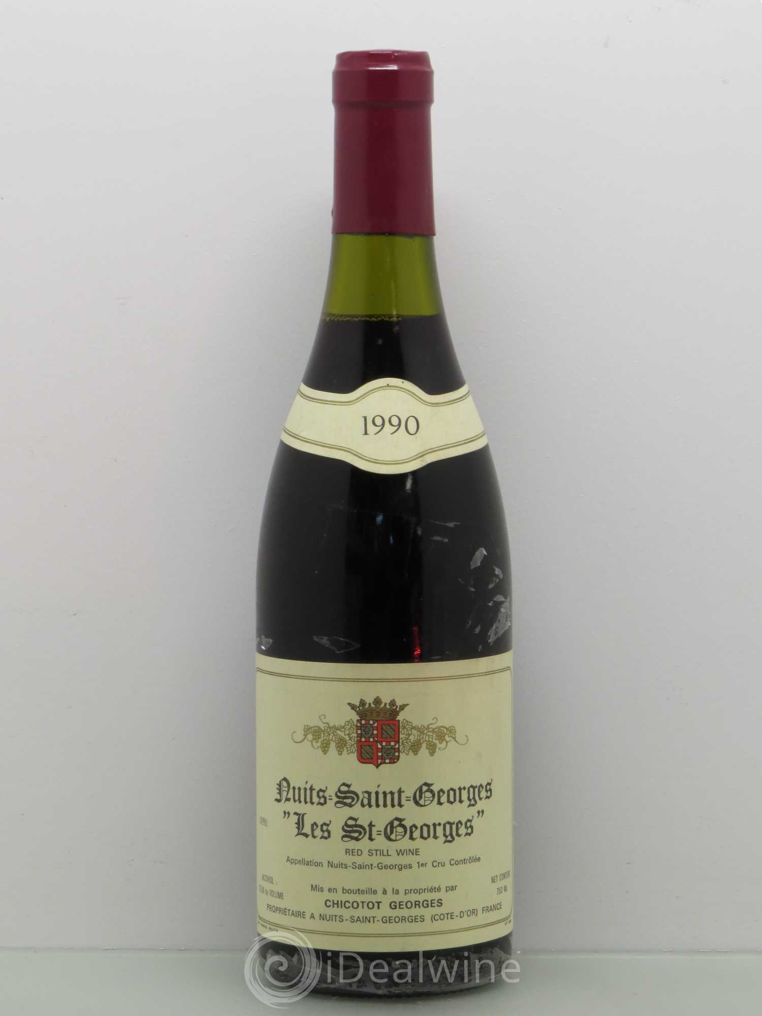 Nuits-Saint-Georges 1er Cru 1990 - Lot de 1 bouteille - 0