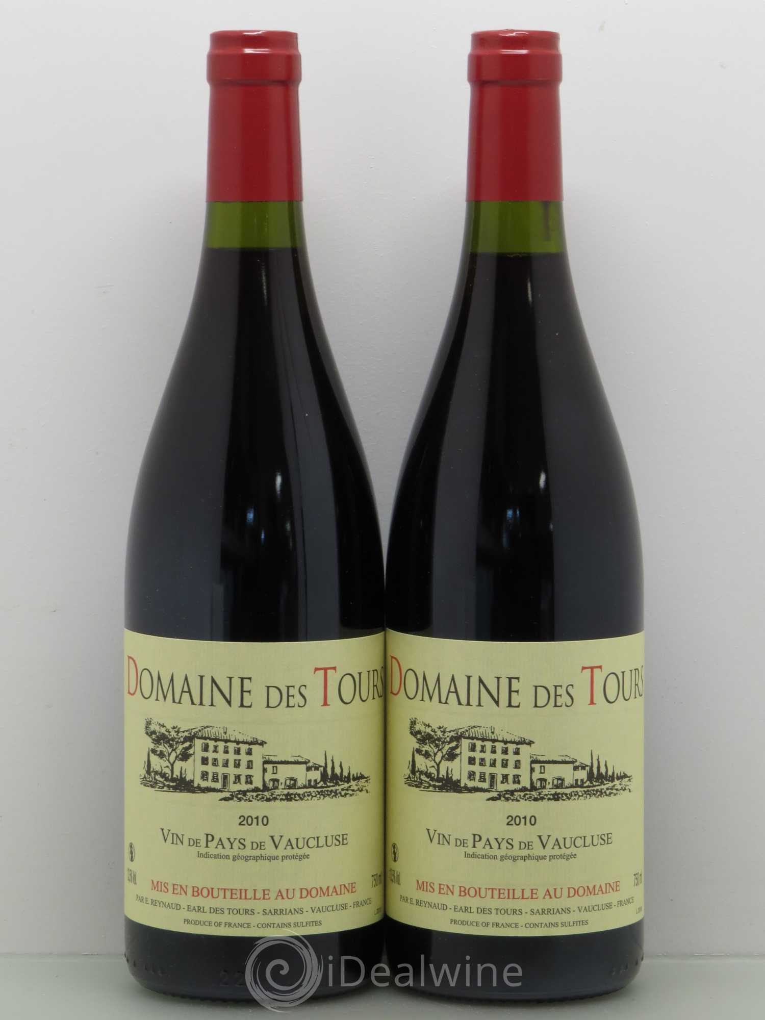 Vaucluse (Vin de Pays de Vaucluse) Domaine des Tours Emmanuel Reynaud 2010 - Lot de 2 bouteilles - 0