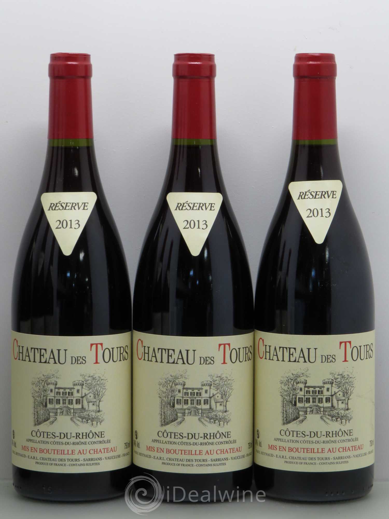 Côtes-du-Rhône Château des Tours Emmanuel Reynaud 2013 - Lot de 6 bouteilles - 1