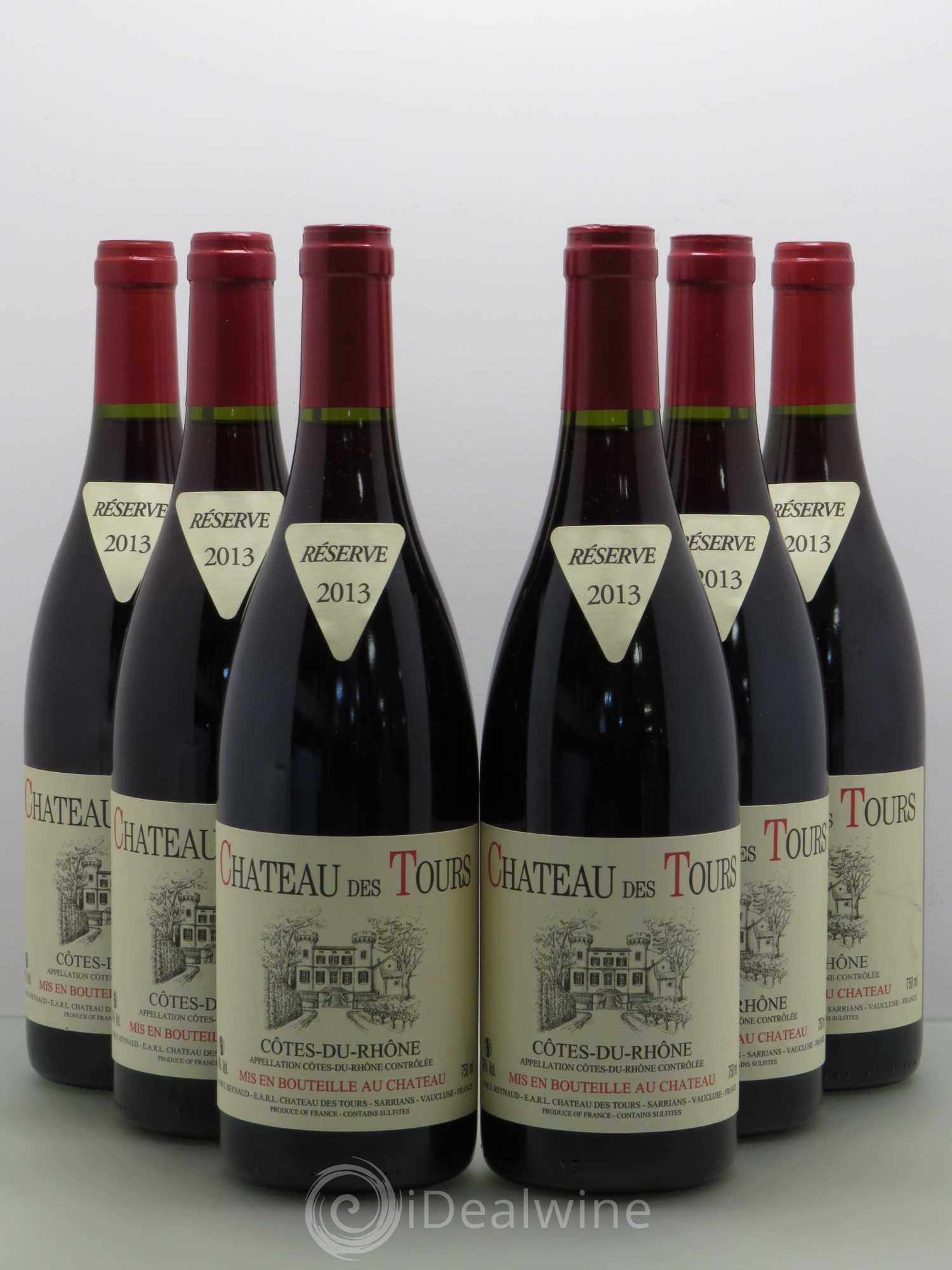 Côtes-du-Rhône Château des Tours Emmanuel Reynaud 2013 - Lot de 6 bouteilles - 0