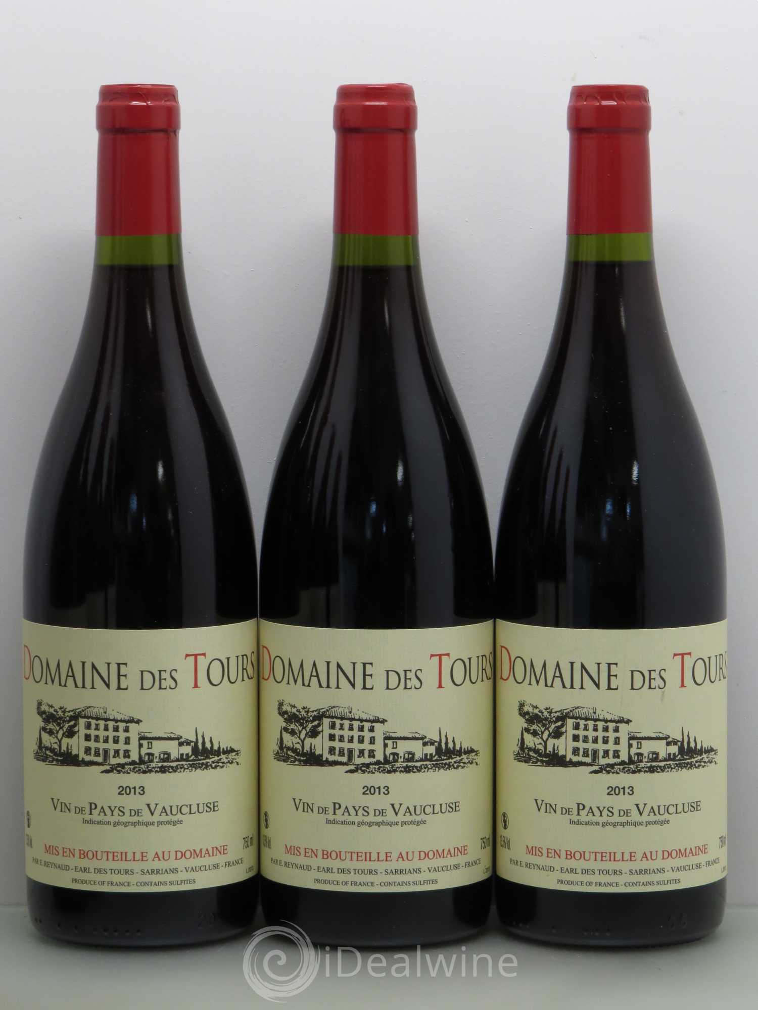 Vaucluse (Vin de Pays de Vaucluse) Domaine des Tours Emmanuel Reynaud 2013 - Lot de 6 bouteilles - 1