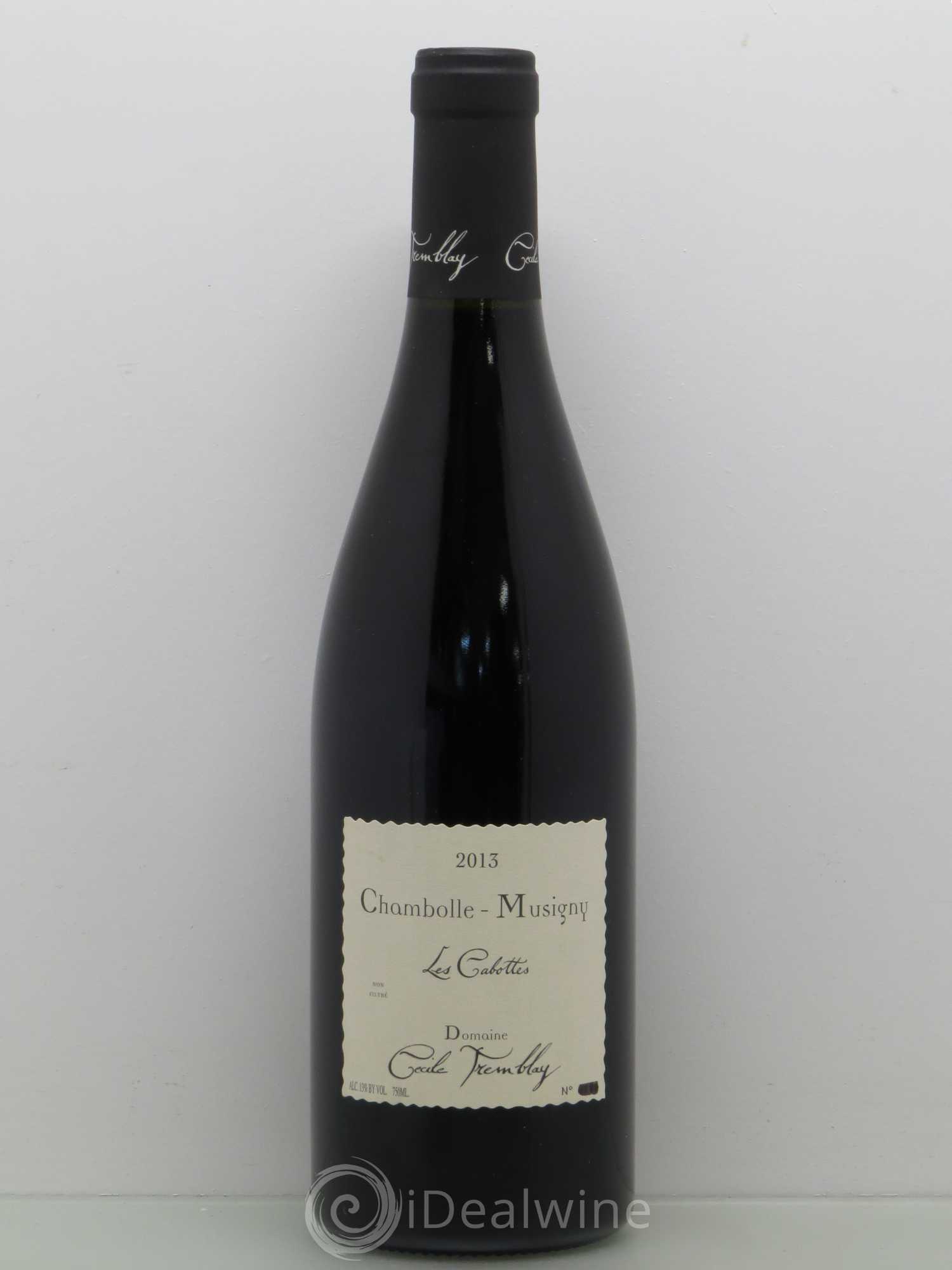 Chambolle-Musigny Les Cabottes Cécile Tremblay 2013 - Lot de 1 bouteille - 0
