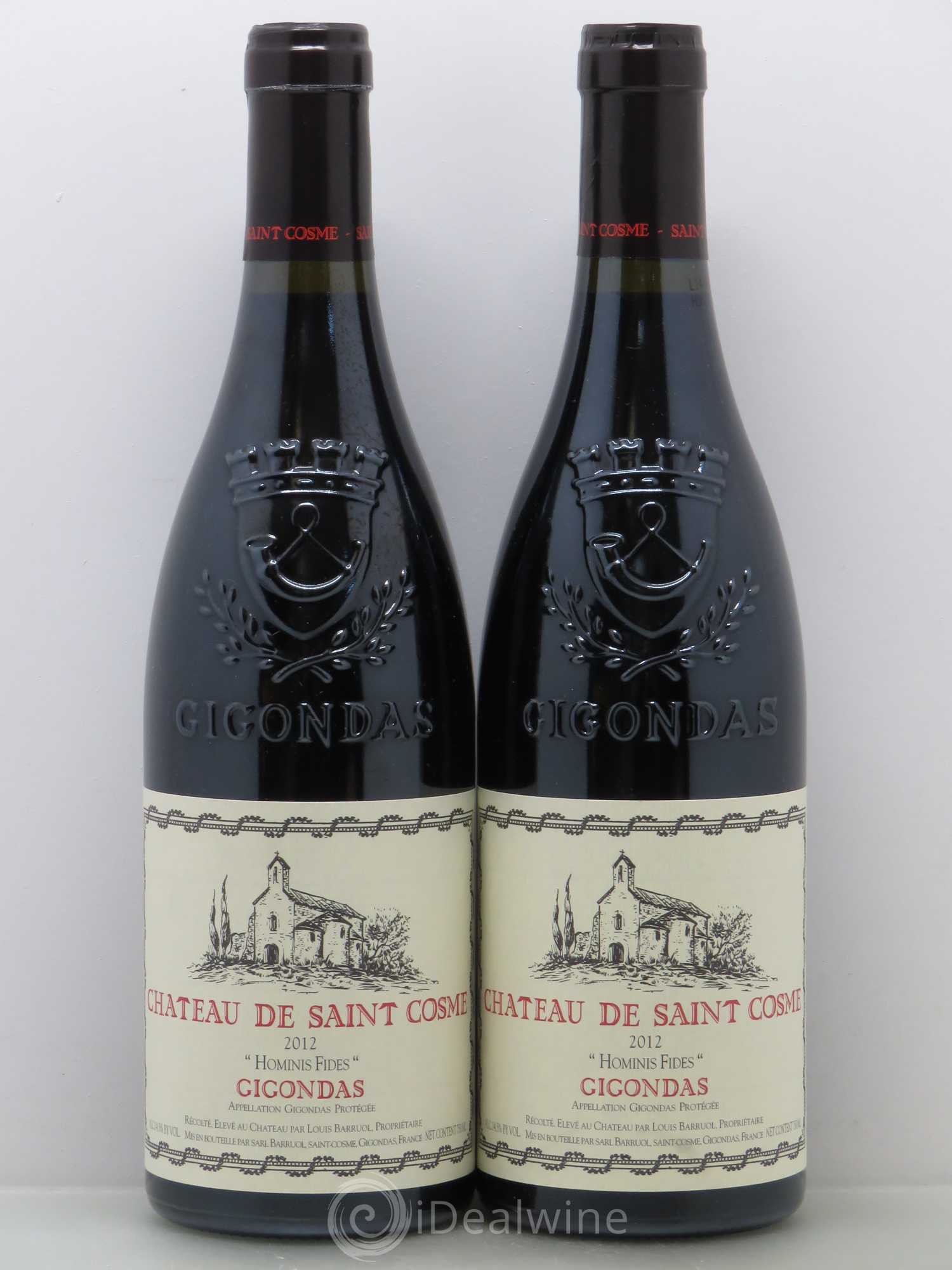 Gigondas Hominis Fides Saint Cosme 2012 - Lot de 2 bouteilles - 0