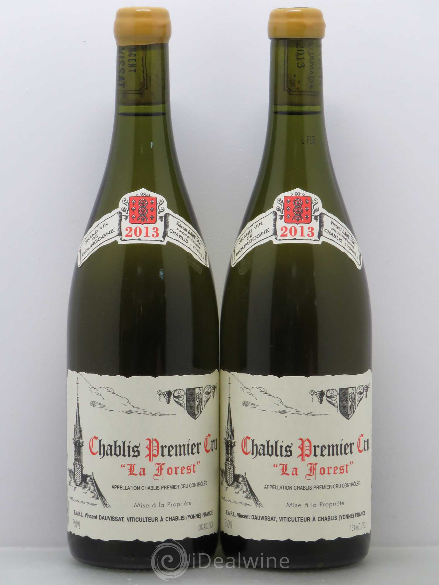 Chablis 1er Cru La Forest Vincent Dauvissat (Domaine) 2013 - Lot de 2 bouteilles - 0