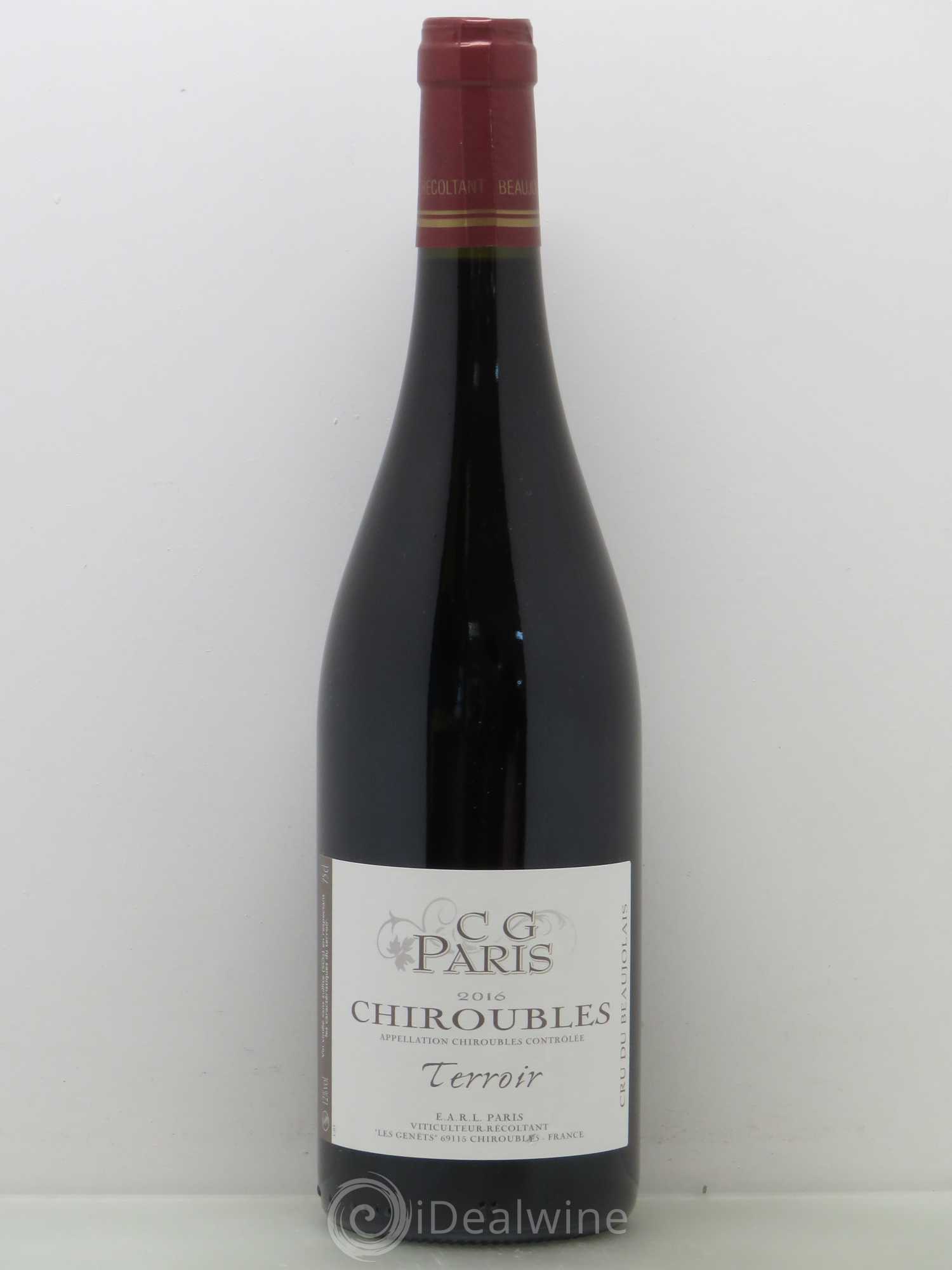 Chiroubles CG Paris Terroir (sans prix de réserve) 2016 - Posten von 1 Flasche - 0