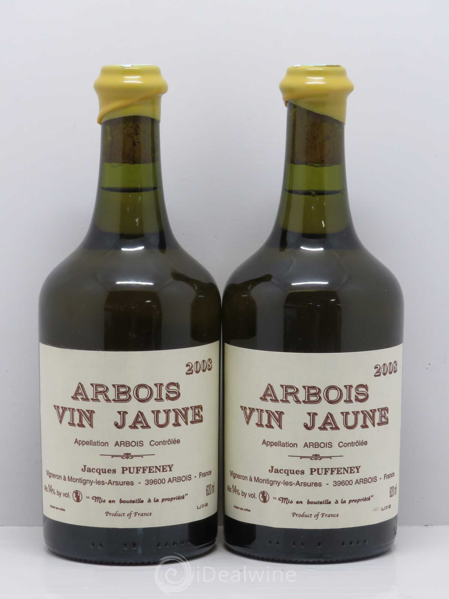 Arbois Vin Jaune Puffeney 2008 - Lot de 2 bouteilles - 0