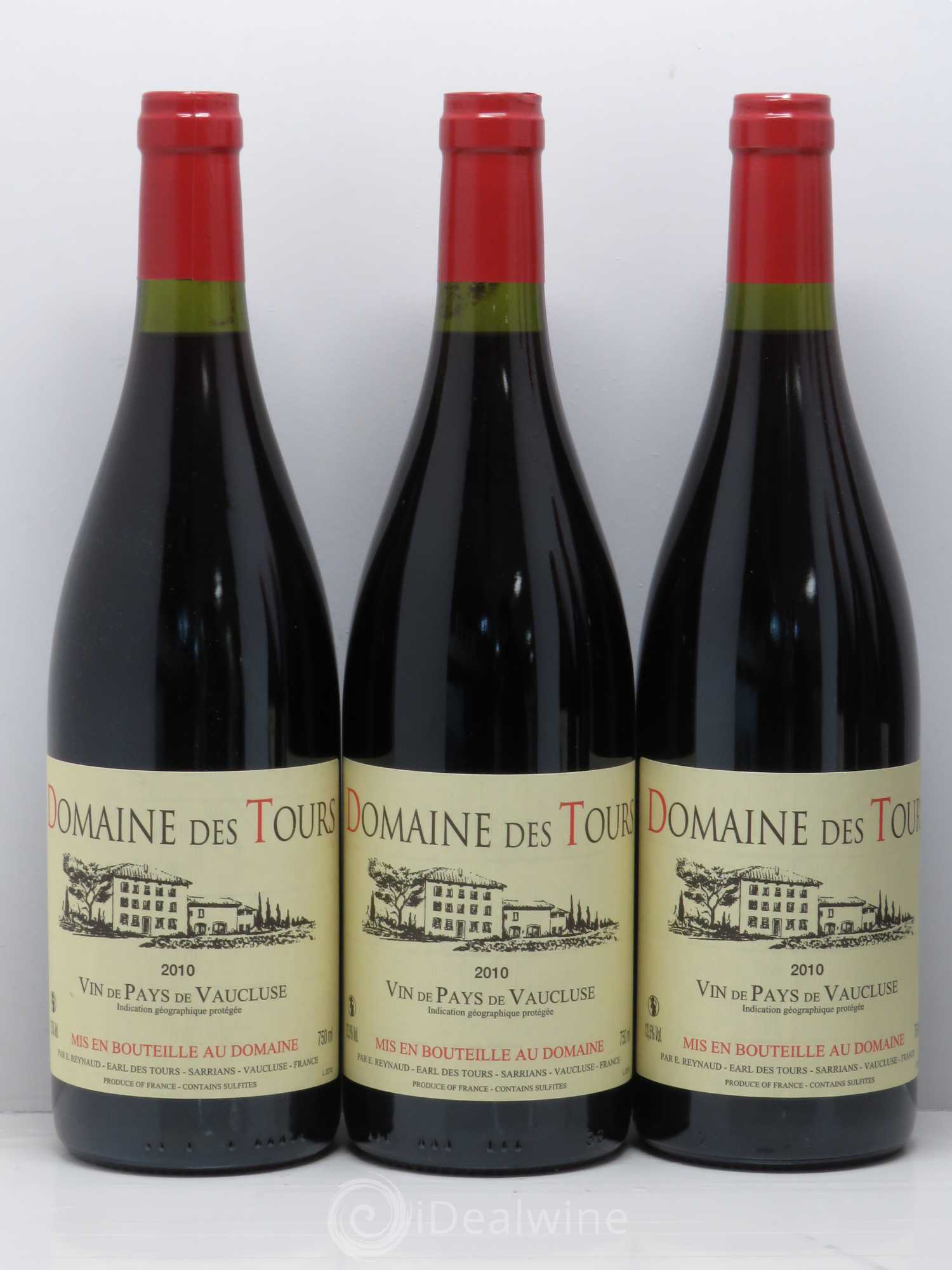 Vaucluse (Vin de Pays de Vaucluse) Domaine des Tours Emmanuel Reynaud 2010 - Lot de 6 bouteilles - 1