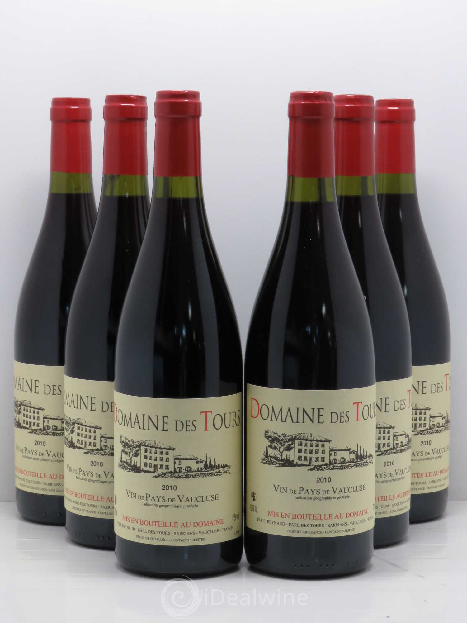 Vaucluse (Vin de Pays de Vaucluse) Domaine des Tours Emmanuel Reynaud 2010 - Lot de 6 bouteilles - 0