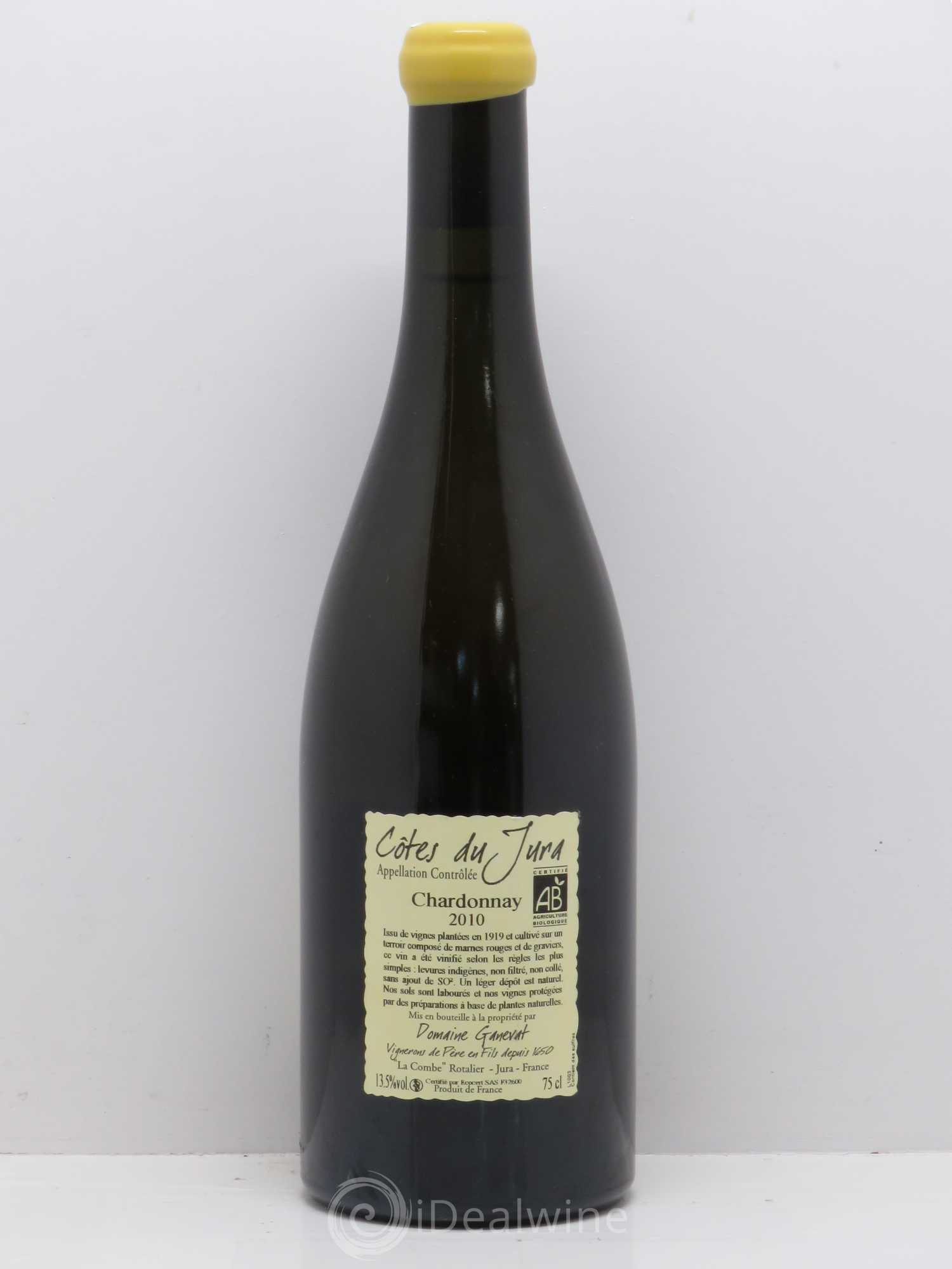 Côtes du Jura Les Grands Teppes Vieilles Vignes Jean-François Ganevat (Domaine) 2010 - Lot de 1 bouteille - 1