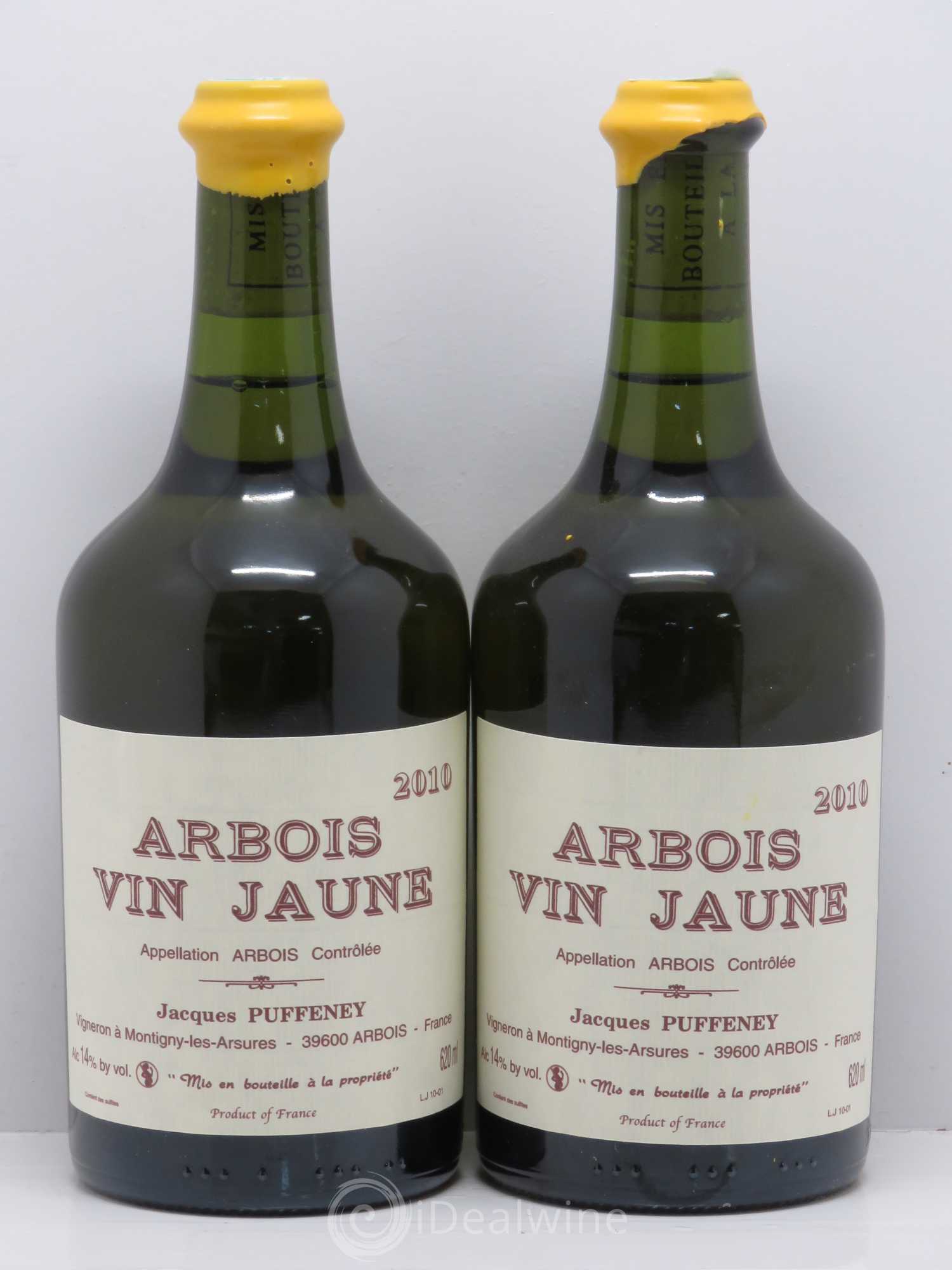 Arbois Vin Jaune Puffeney 2010 - Lot de 2 bouteilles - 0