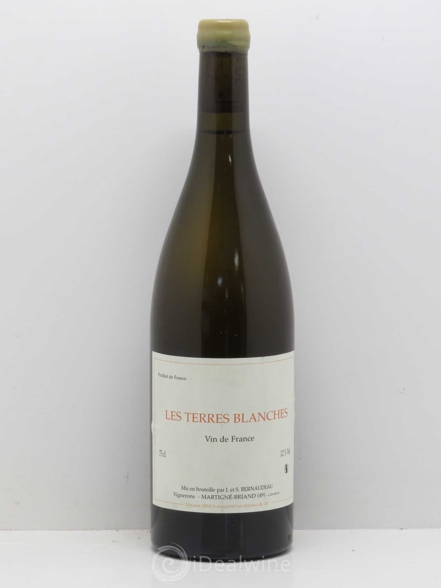 Vin de France Les Terres Blanches Stéphane Bernaudeau 2014 - Lot de 1 bouteille - 0