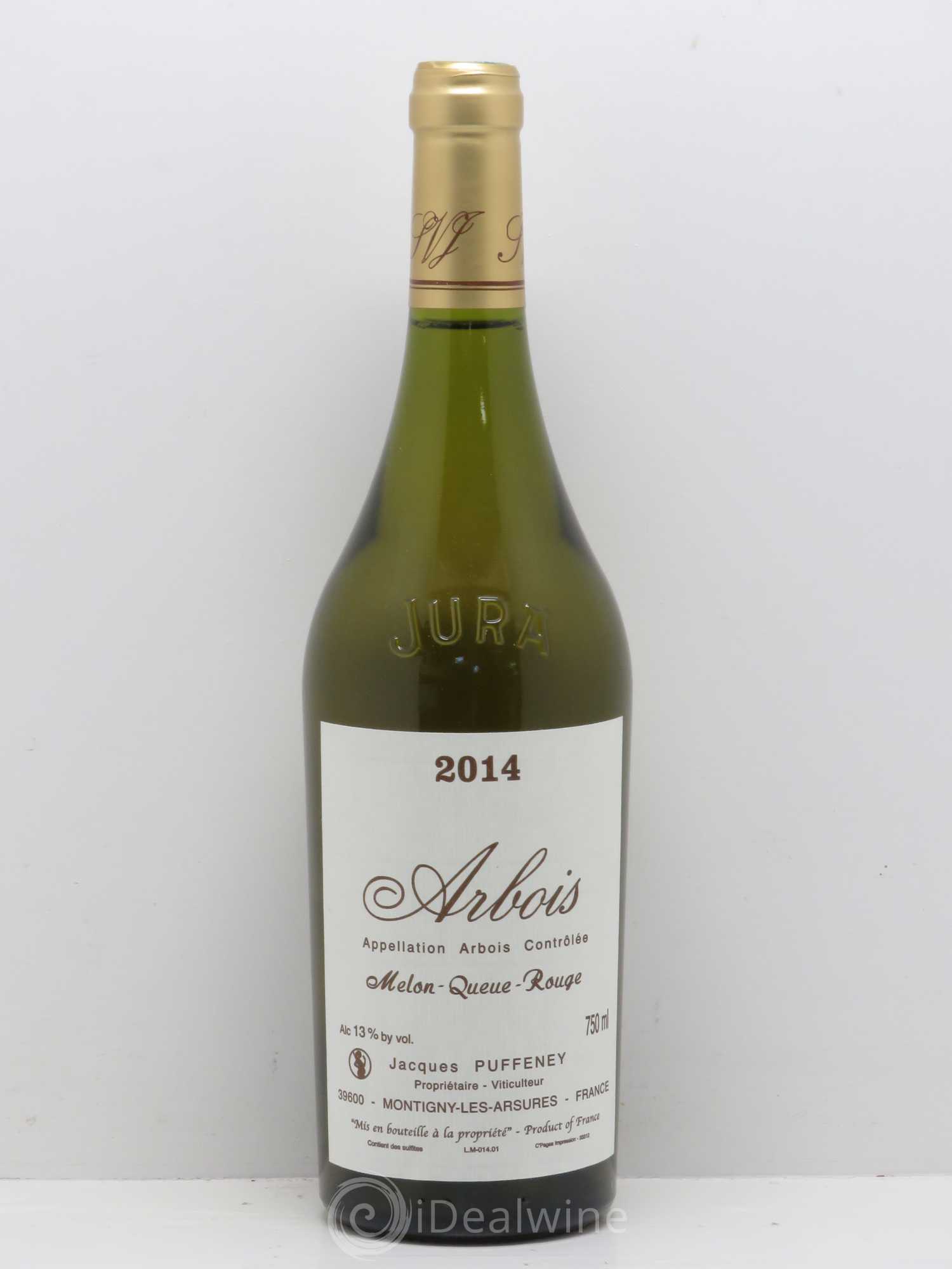 Arbois Puffeney Melon Queue Rouge 2014 - Lot de 1 bouteille - 0