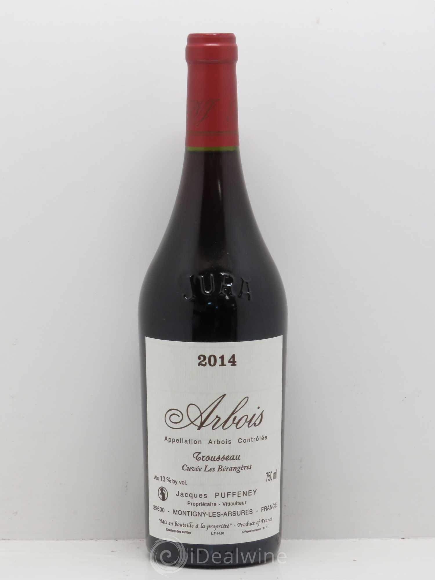 Arbois Puffeney Trousseau Les Berangers 2014 - Posten von 1 Flasche - 0