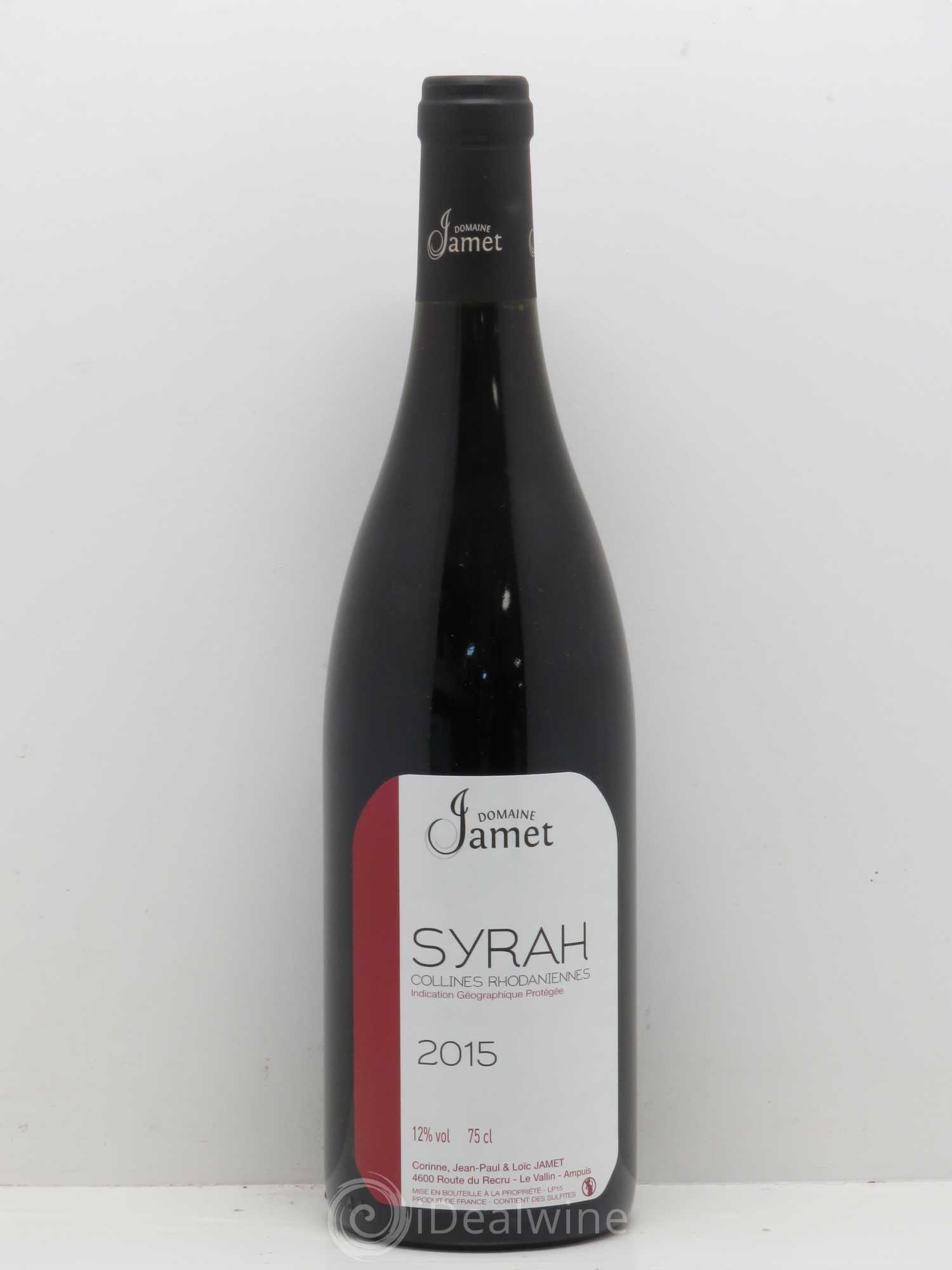Rhône Jamet syrah 2015 - Posten von 1 Flasche - 0