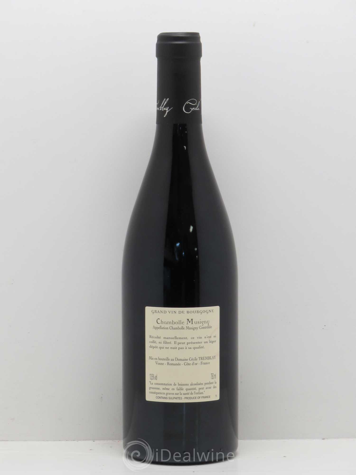 Chambolle-Musigny Les Cabottes Cécile Tremblay 2015 - Lot de 1 bouteille - 1