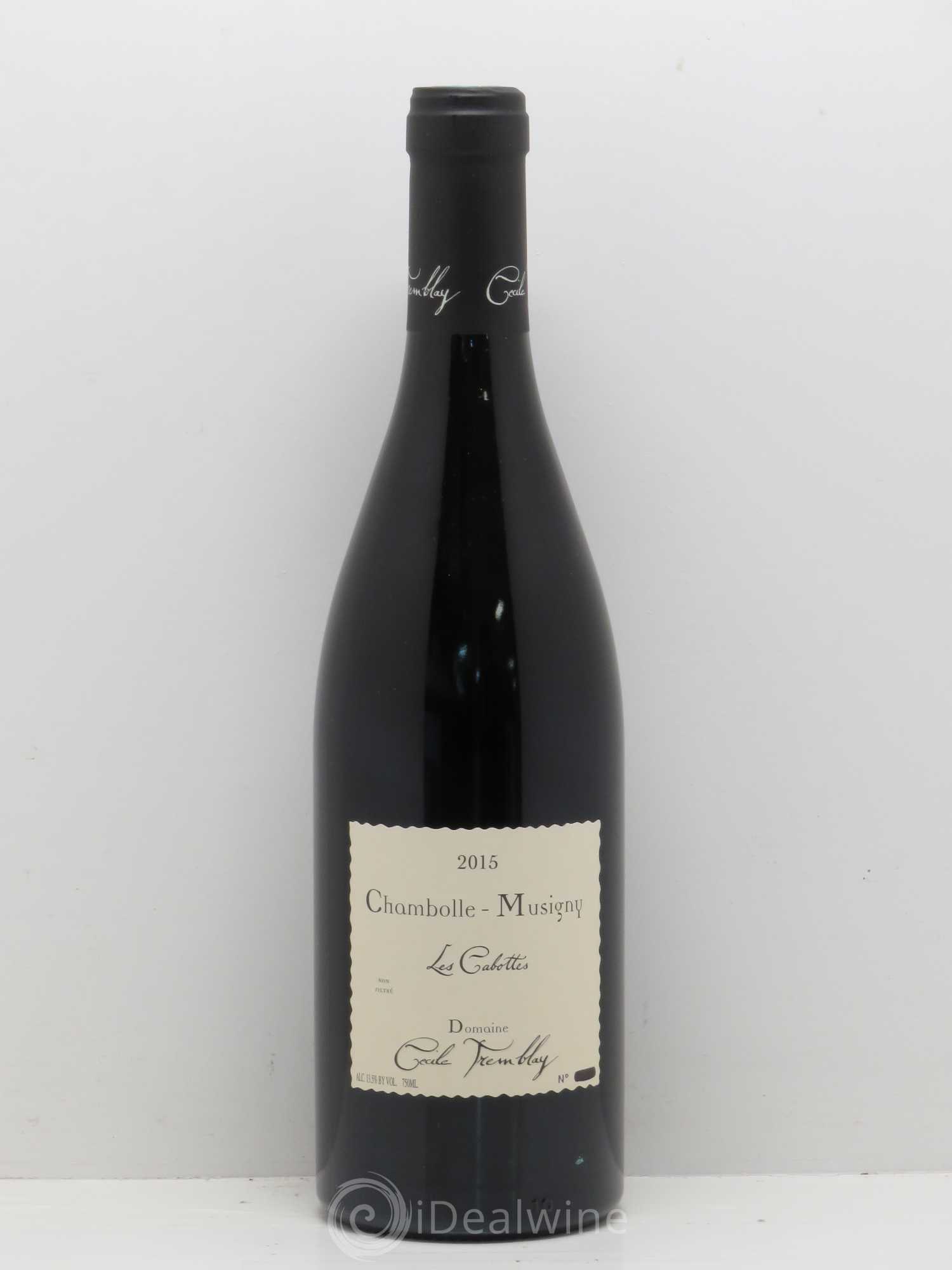Chambolle-Musigny Les Cabottes Cécile Tremblay 2015 - Lot de 1 bouteille - 0
