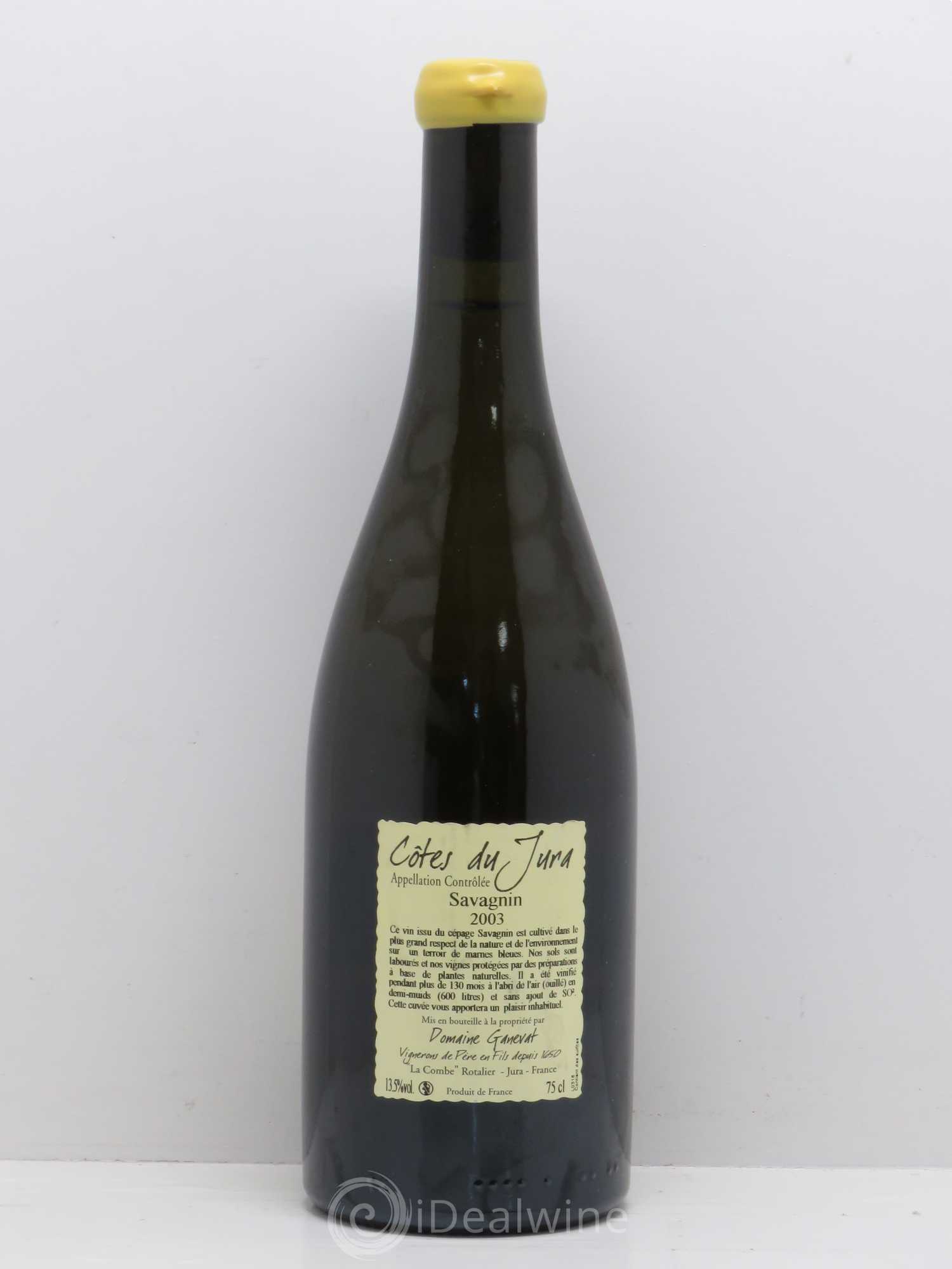 Côtes du Jura Les Vignes de mon Père Jean-François Ganevat (Domaine) 2003 - Lot de 1 bouteille - 1