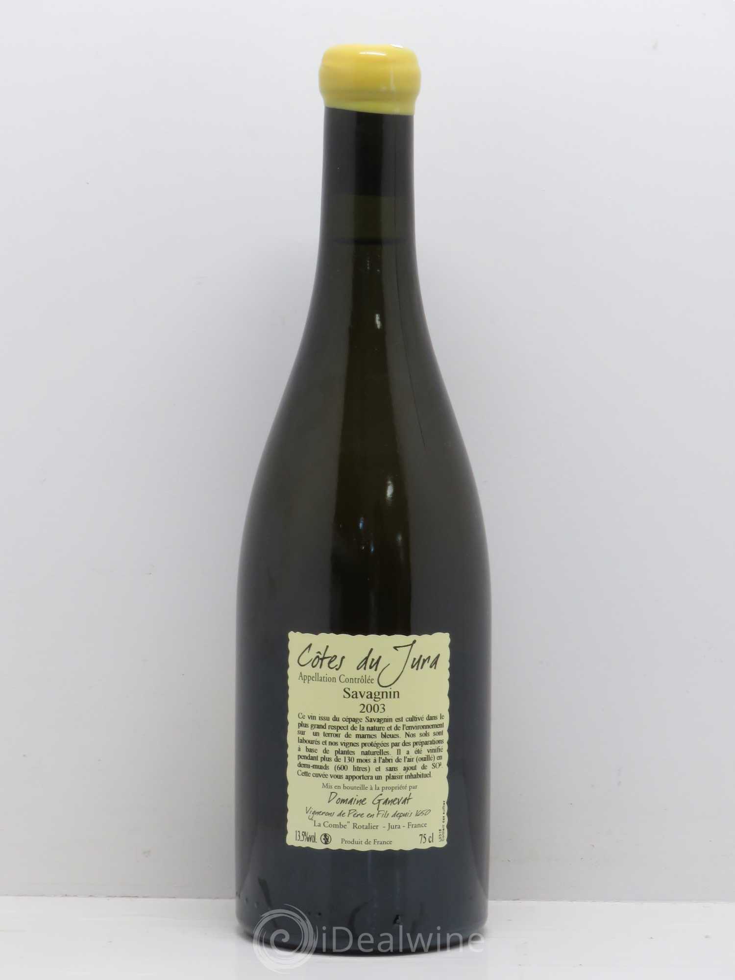 Côtes du Jura Les Vignes de mon Père Jean-François Ganevat (Domaine) 2003 - Lot de 1 bouteille - 1