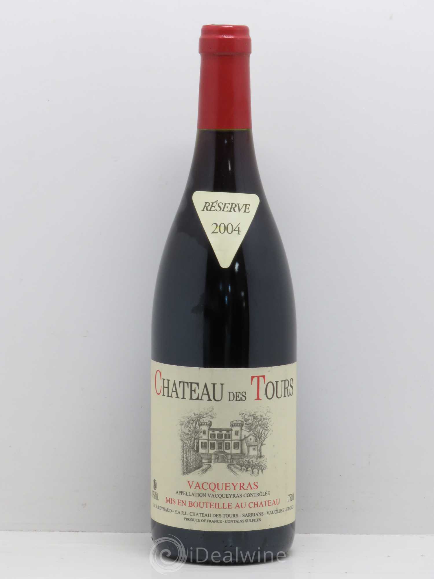 Vacqueyras Château des Tours Emmanuel Reynaud 2004 - Lot de 1 bouteille - 0