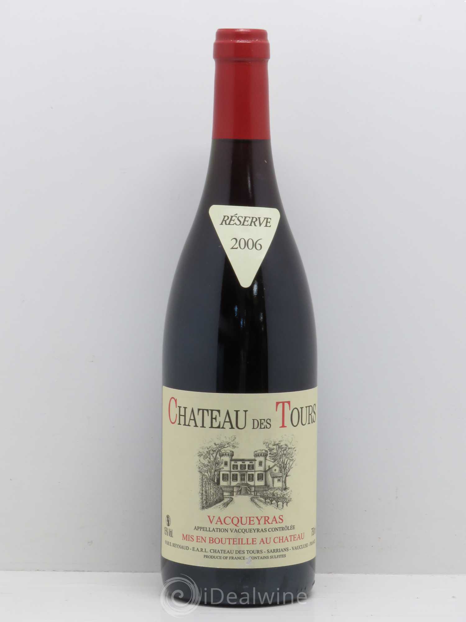 Vacqueyras Château des Tours Emmanuel Reynaud 2006 - Lot de 1 bouteille - 0