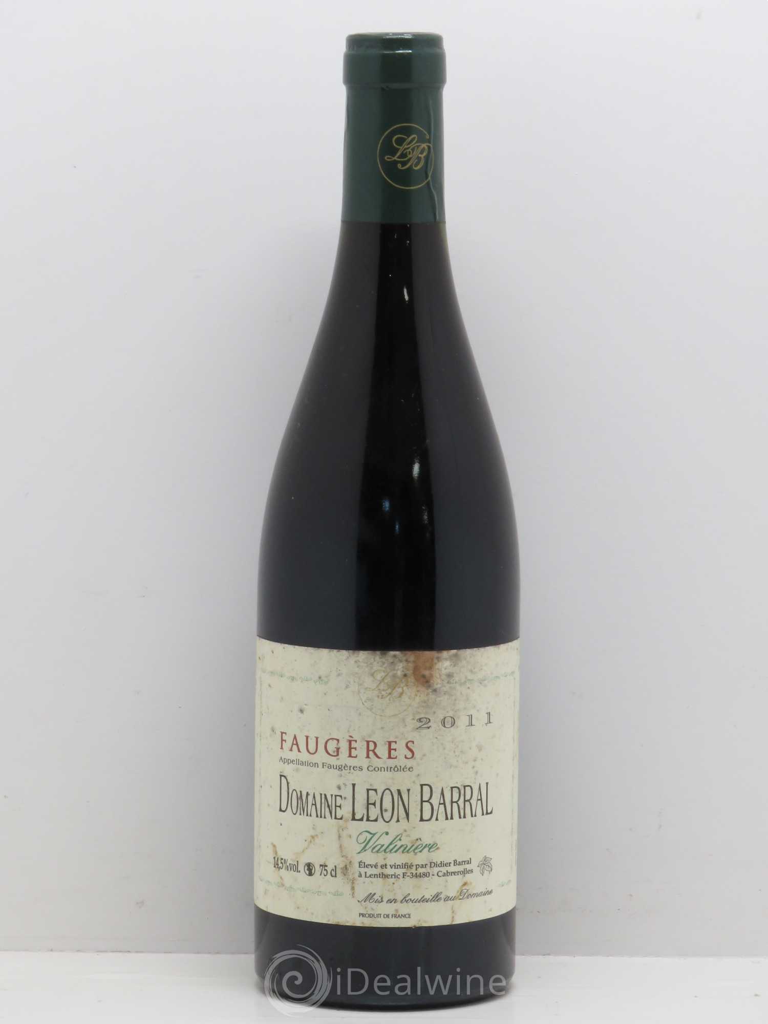 Faugères Valinière Domaine Léon Barral 2011 - Lot de 1 bouteille - 0