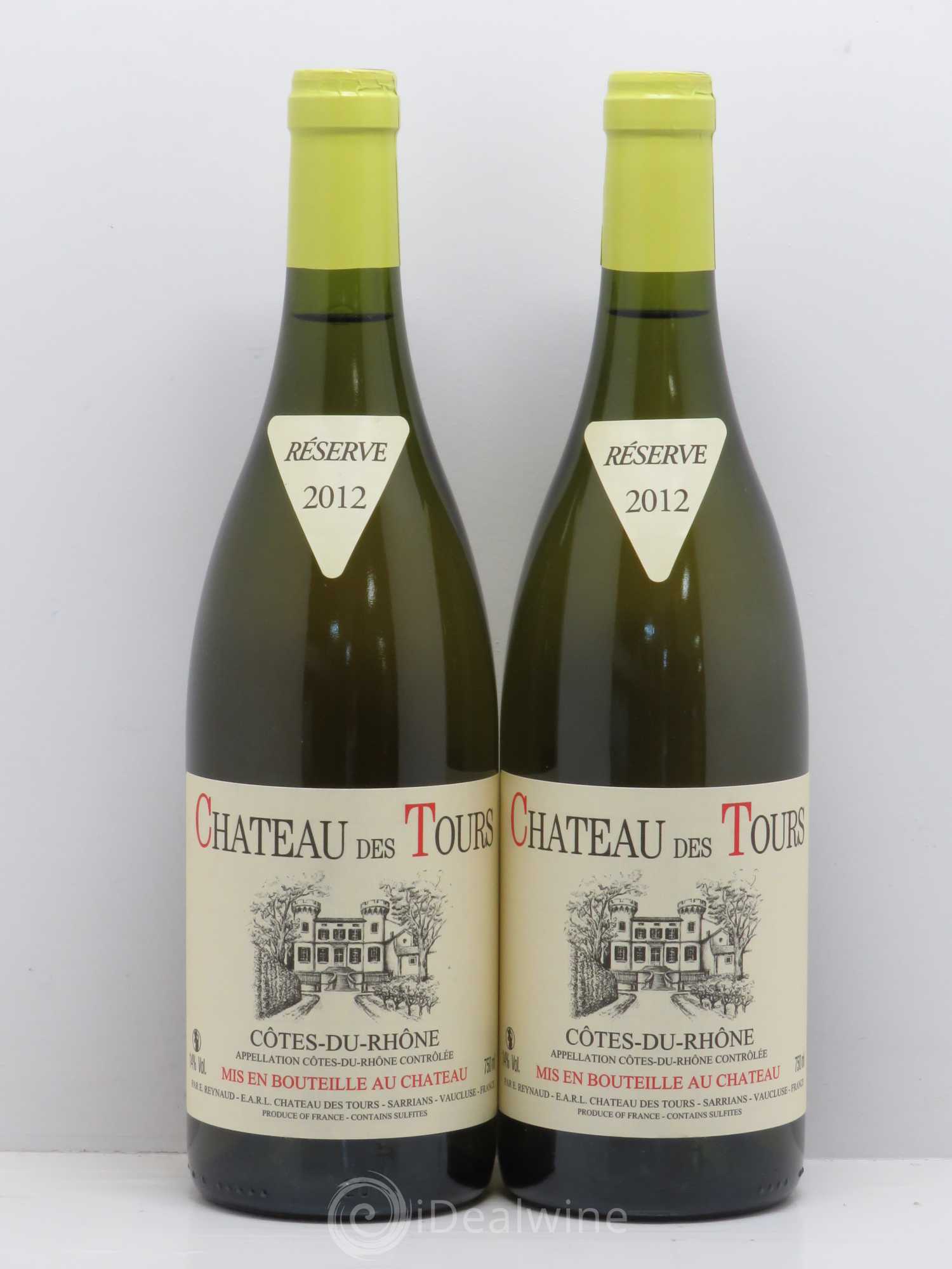 Côtes-du-Rhône Château des Tours Emmanuel Reynaud 2012 - Lot de 2 bouteilles - 0