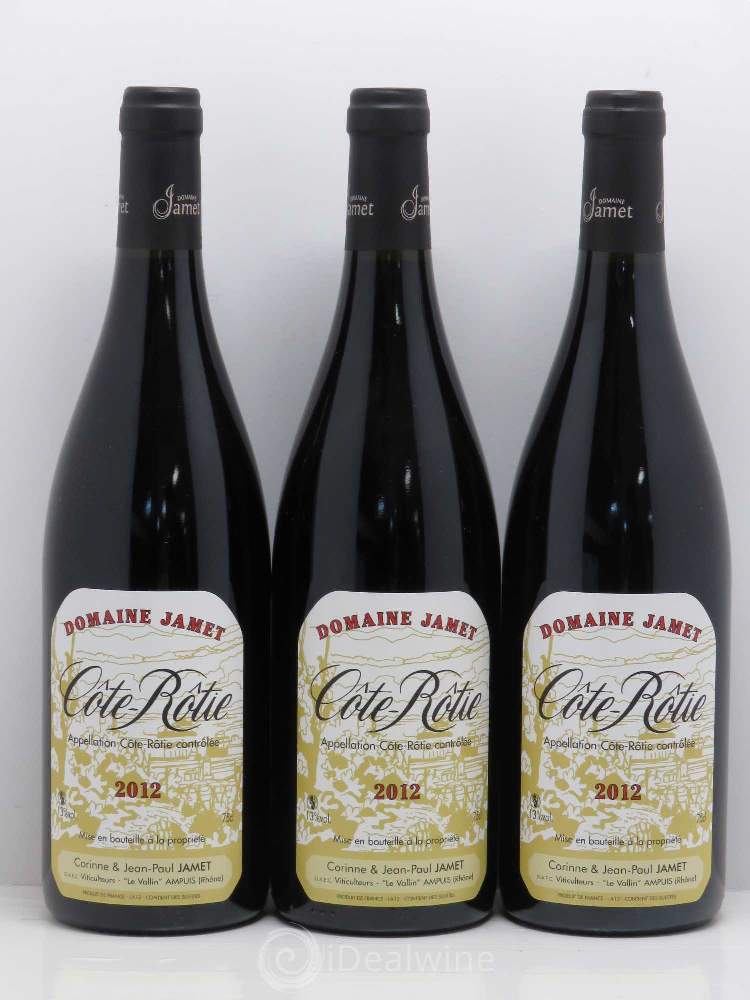 Côte-Rôtie Jamet (Domaine) 2012 - Lot de 3 bouteilles - 0