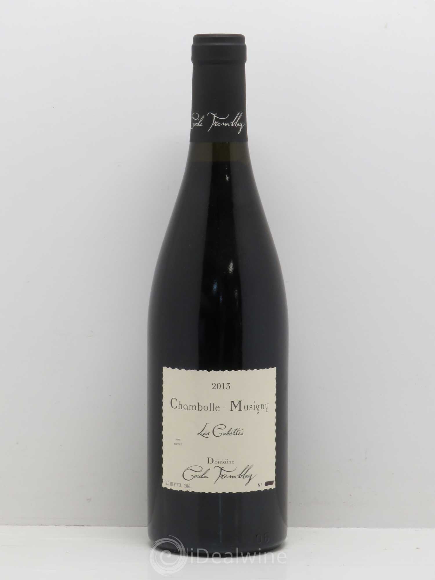 Chambolle-Musigny Les Cabottes Cécile Tremblay 2013 - Lot de 1 bouteille - 0