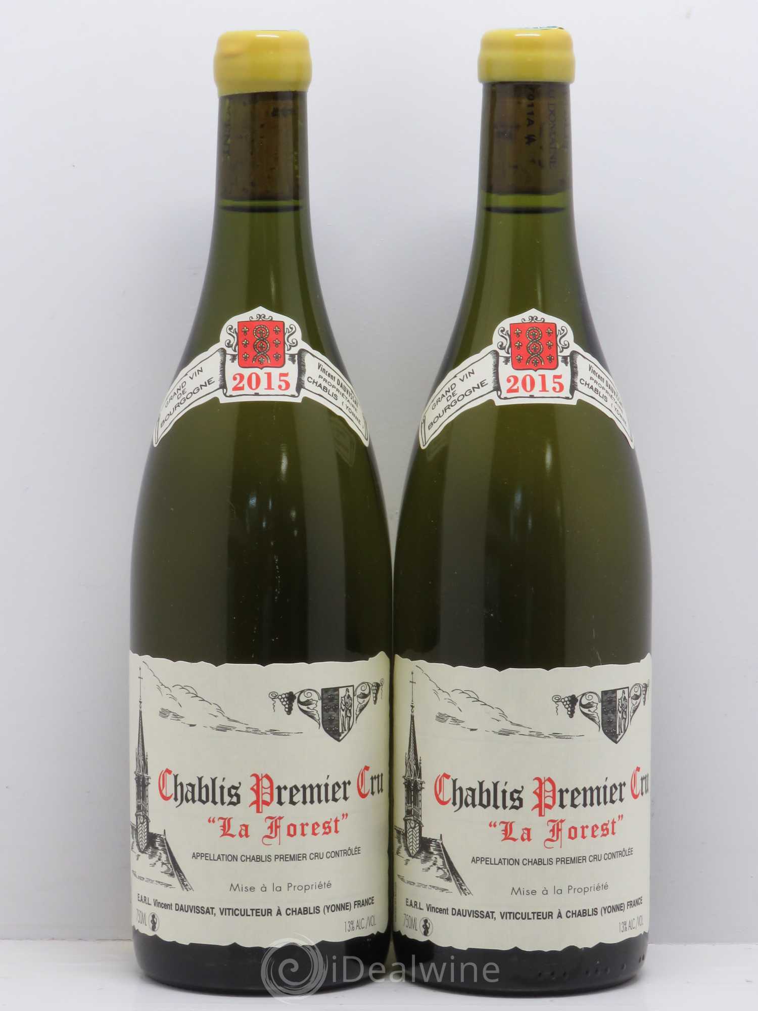 Chablis 1er Cru La Forest Vincent Dauvissat (Domaine) 2015 - Lot de 2 bouteilles - 0