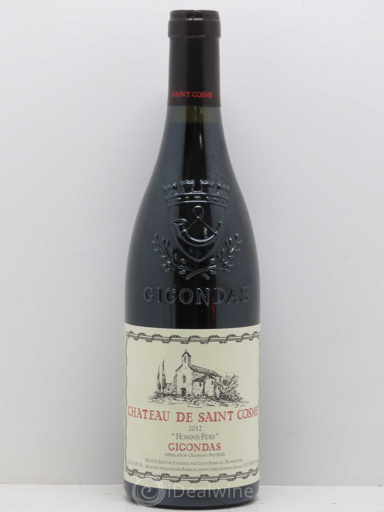 Gigondas Hominis Fides Saint Cosme 2012 - Lot de 1 bouteille - 0