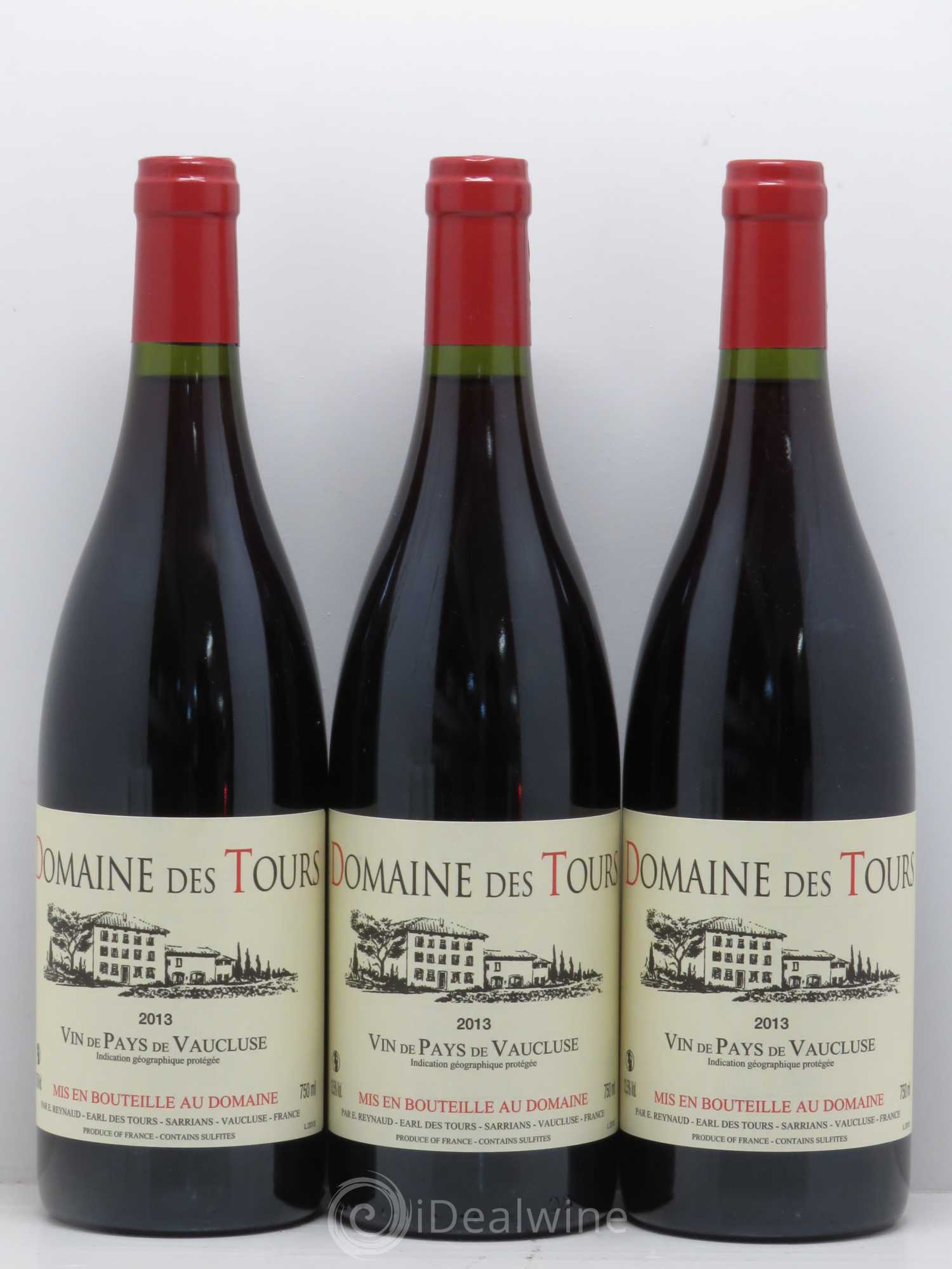 Vaucluse (Vin de Pays de Vaucluse) Domaine des Tours Emmanuel Reynaud 2013 - Lot de 3 bouteilles - 0