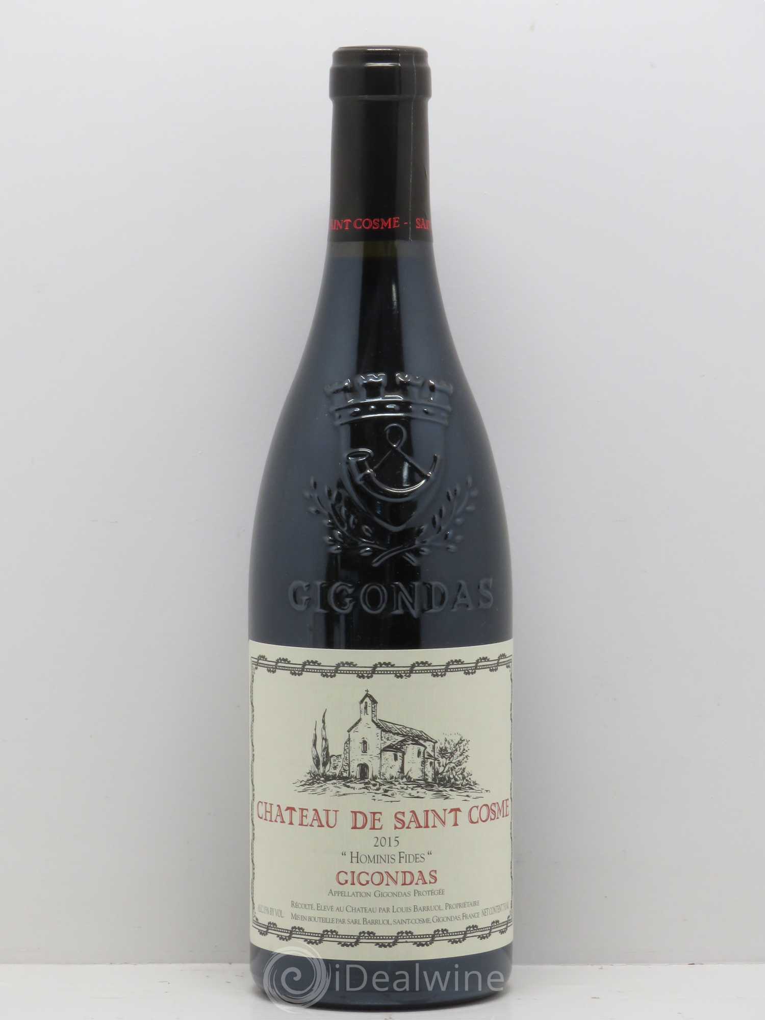 Gigondas Hominis Fides Saint Cosme 2015 - Lot de 1 bouteille - 0