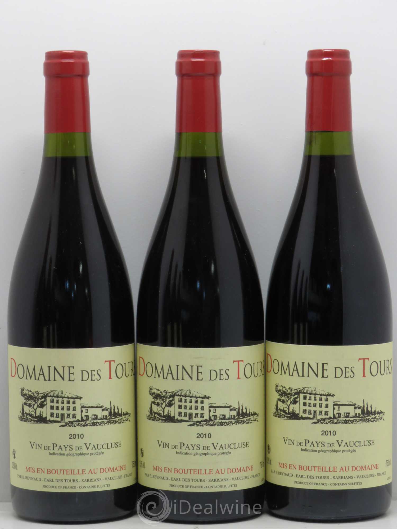 Vaucluse (Vin de Pays de Vaucluse) Domaine des Tours Emmanuel Reynaud 2010 - Lot de 6 bouteilles - 1