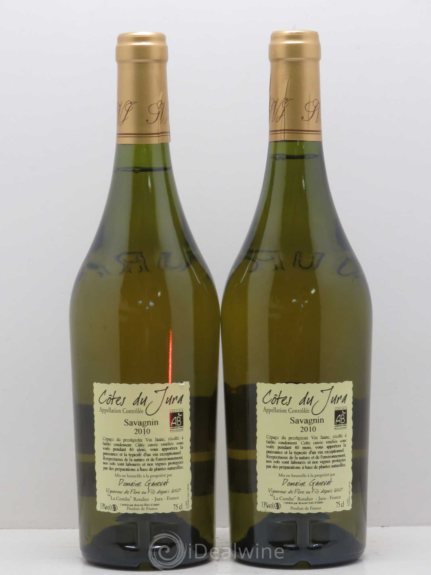 Côtes du Jura Cuvée Prestige Jean-François Ganevat (Domaine) 2010 - Lot de 2 bouteilles - 1