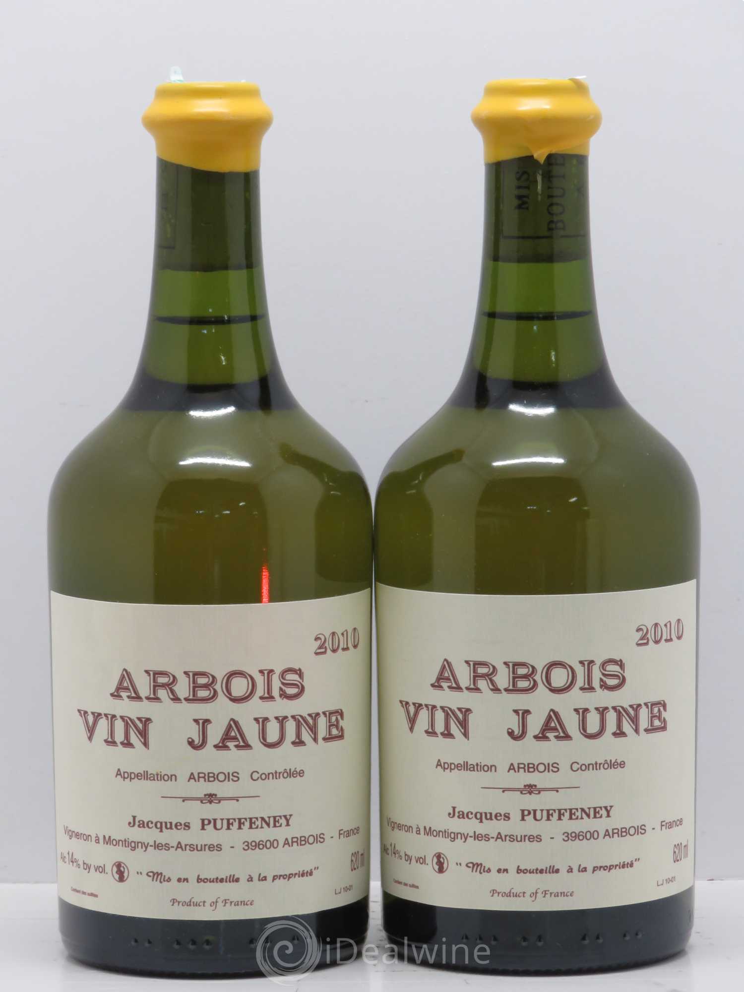 Arbois puffeney vin jaune 2010 - Posten von 2 Flaschen - 0
