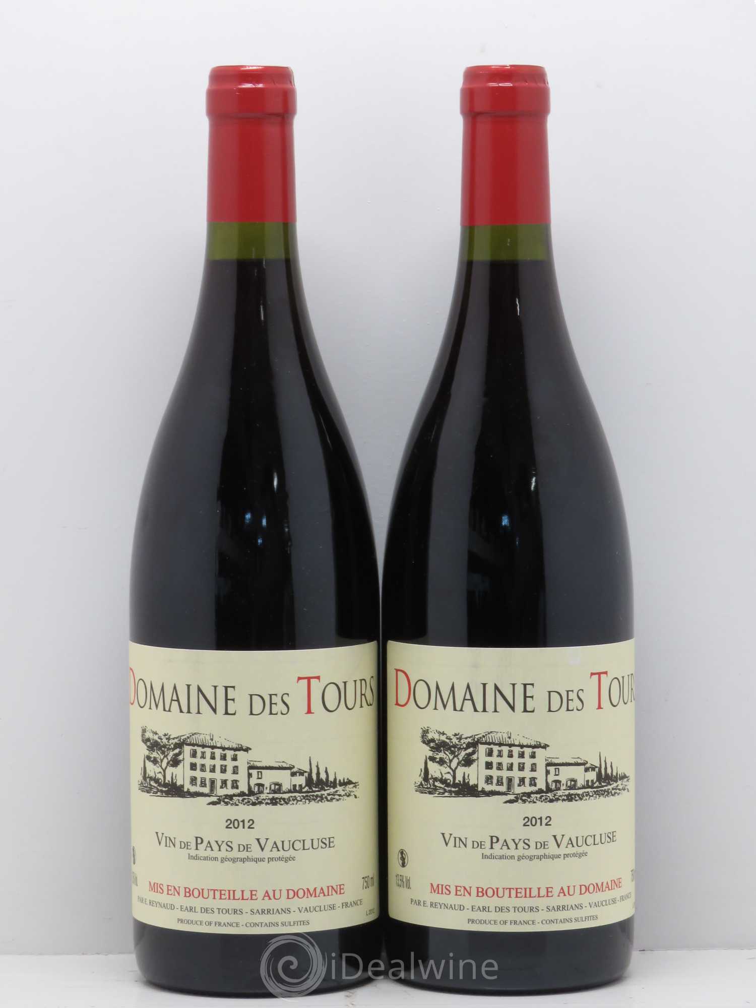 Vaucluse (Vin de Pays de Vaucluse) Domaine des Tours Emmanuel Reynaud 2012 - Lot de 2 bouteilles - 0