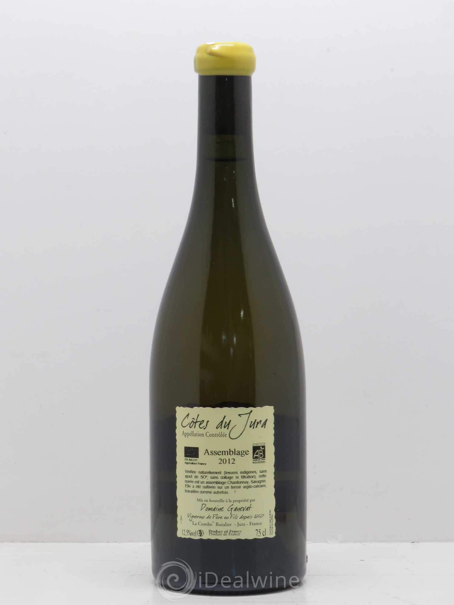 Côtes du Jura Cuvée Orégane Jean-François Ganevat (Domaine) 2012 - Lot de 1 bouteille - 1