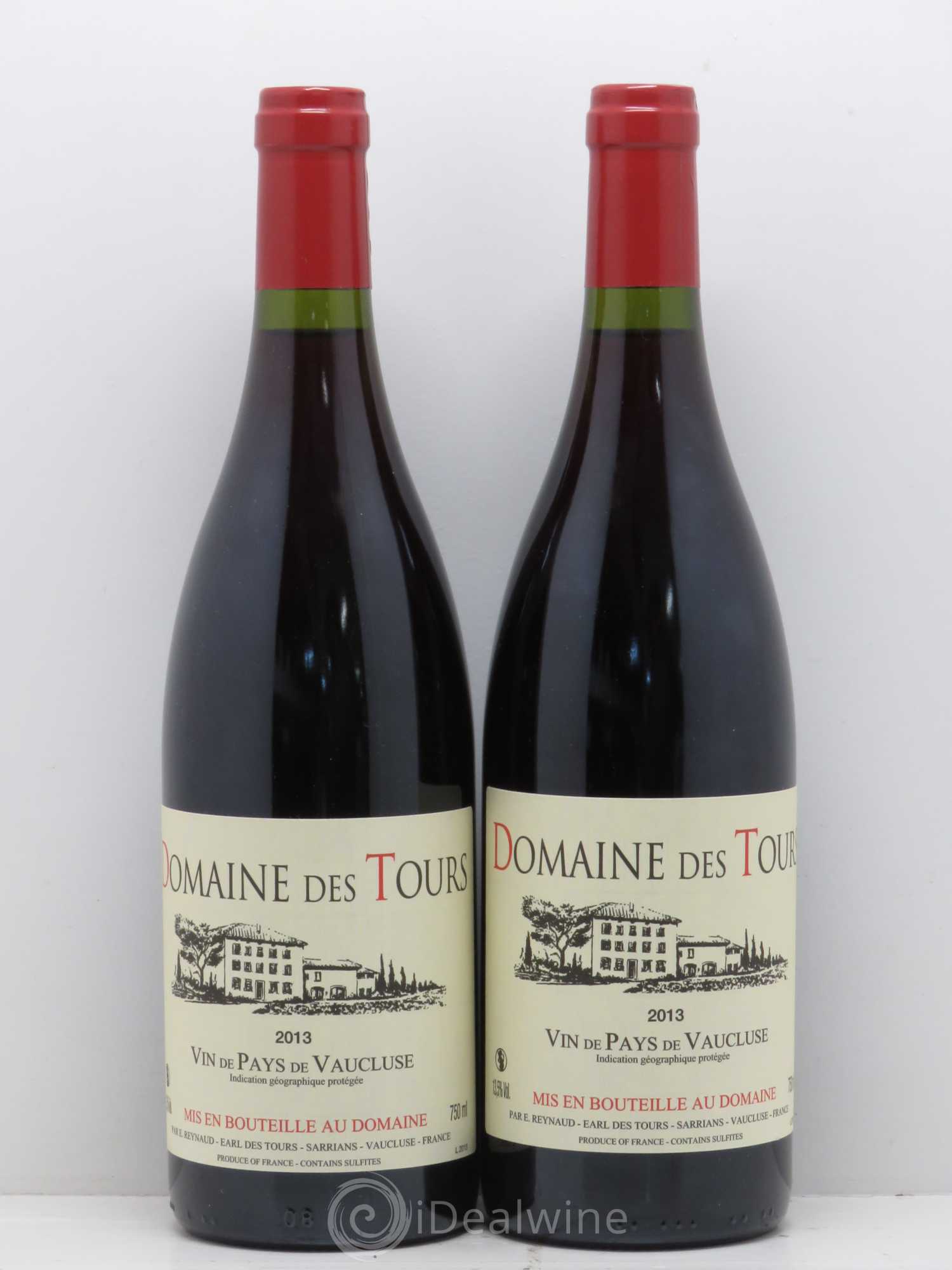 Vaucluse (Vin de Pays de Vaucluse) Domaine des Tours Emmanuel Reynaud 2013 - Lot de 2 bouteilles - 0