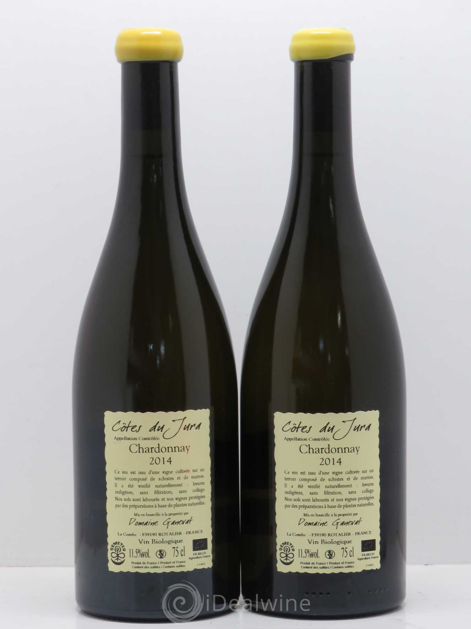 Côtes du Jura Grusse en Billat Jean-François Ganevat (Domaine) 2014 - Lot de 2 bouteilles - 1