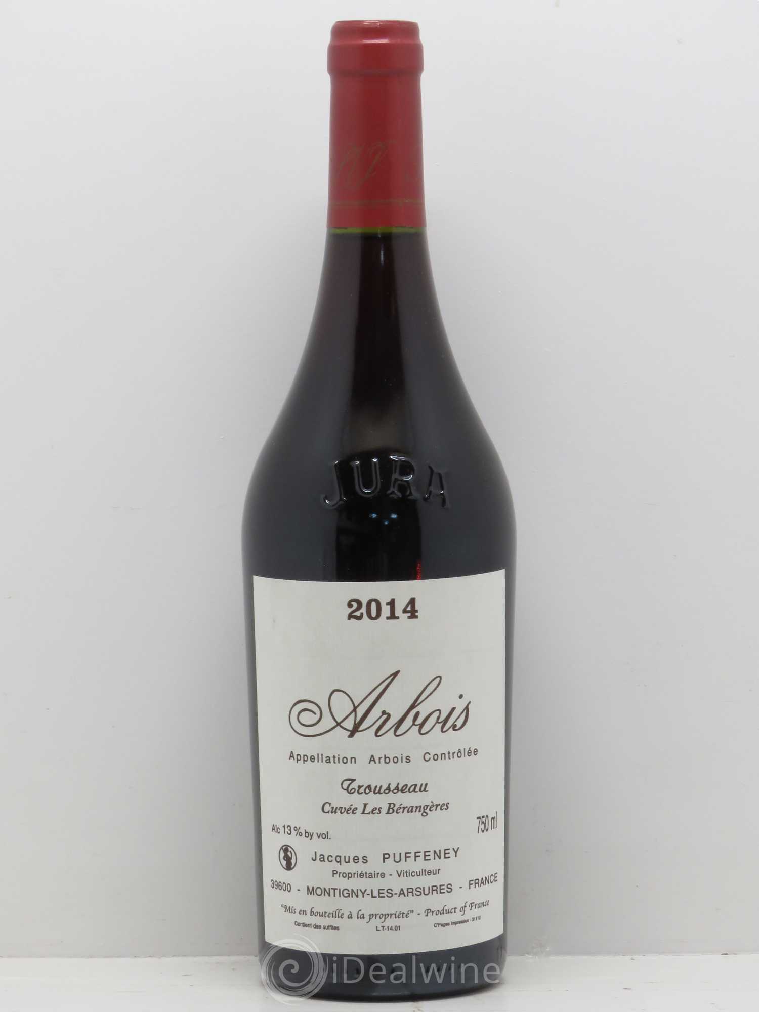 Arbois Puffeney Trousseau 2014 - Posten von 1 Flasche - 0